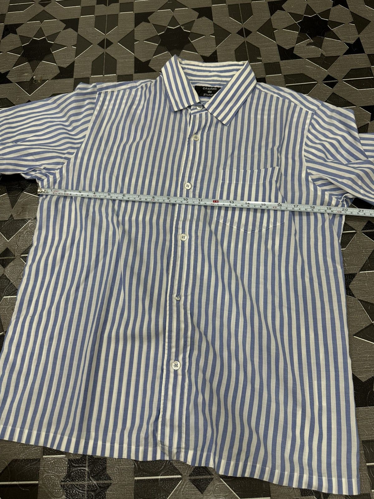 CABANE de ZUCCa Cabane de Zucca Stripes Pocket Button Shirt Size US M / EU 48-50 / 2 - 9 Thumbnail