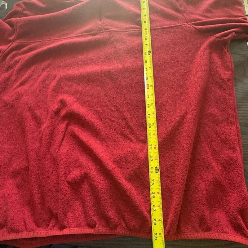 The North Face North Face Pullover Mens XXL Red Quarter Zip Fleece Size US XXL / EU 58 / 5 - 7 Thumbnail