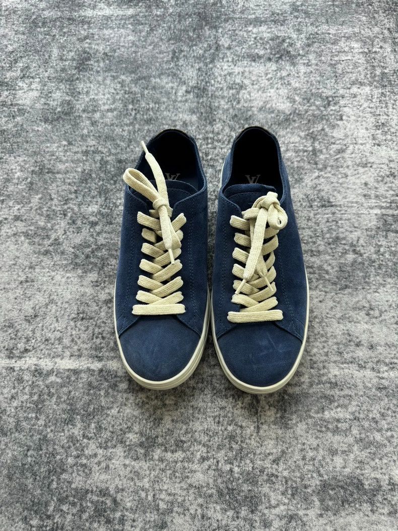 Louis Vuitton Louis Vuitton Blue suede board shoes Size US 10.5 / EU 43-44 - 2 Thumbnail