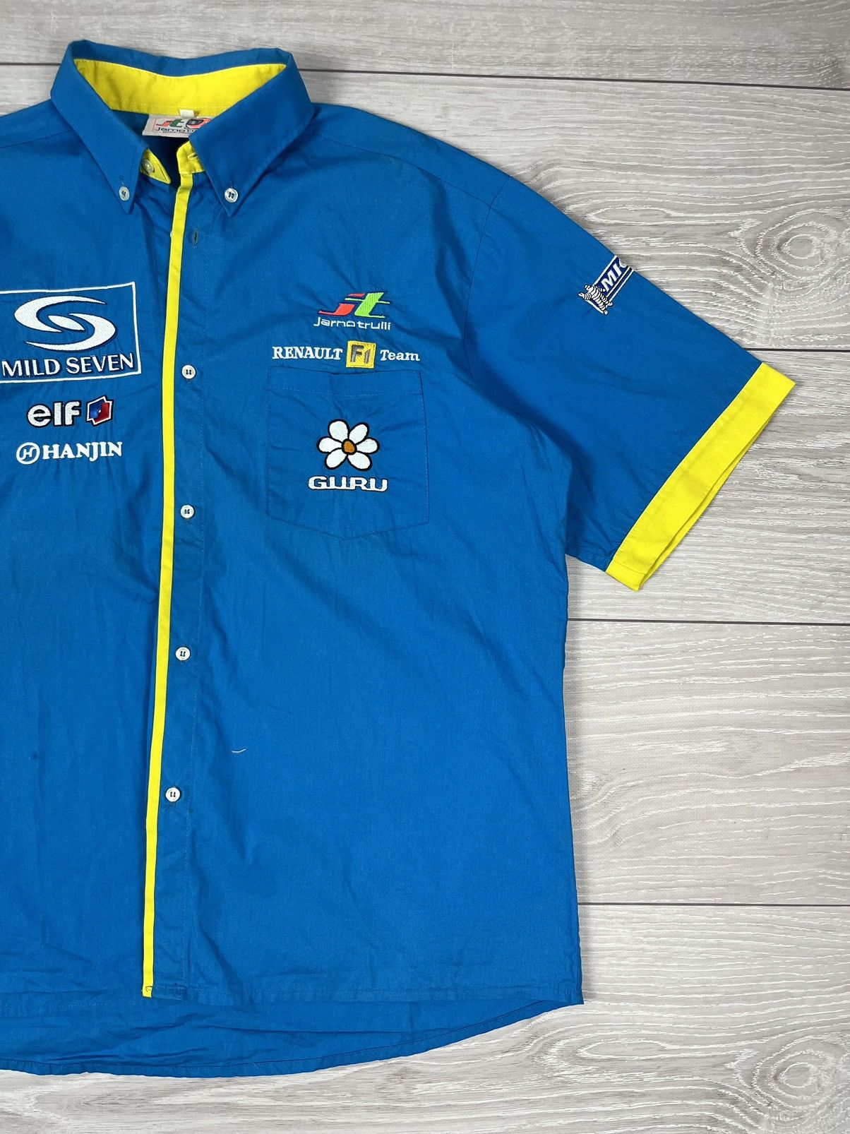 Formula 1 Renault Formula 1 Vintage Jarno Trulli Racing Team Shirt Size US L / EU 52-54 / 3 - 3 Thumbnail