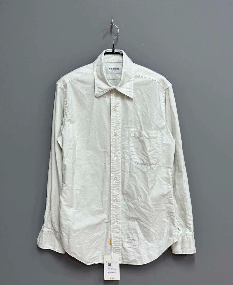 Thom Browne Thom Browne Plain-colored shirt 2506-Nextarrow Size US S / EU 44-46 / 1 - 1 Thumbnail