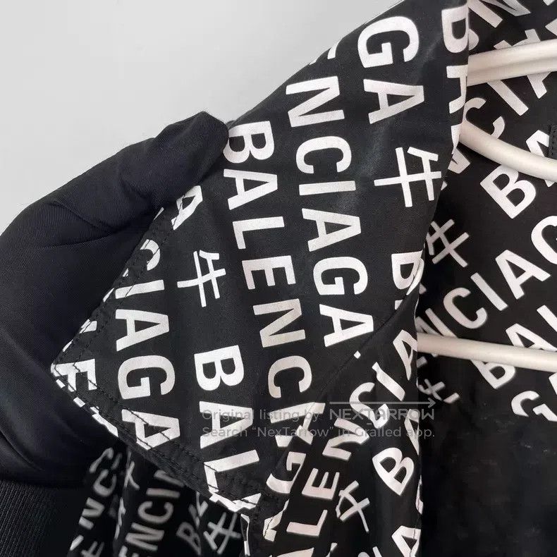 Balenciaga Balenciaga size 37 Cotton Logo all-over print long-sleeve Size US S / EU 44-46 / 1 - 9 Thumbnail