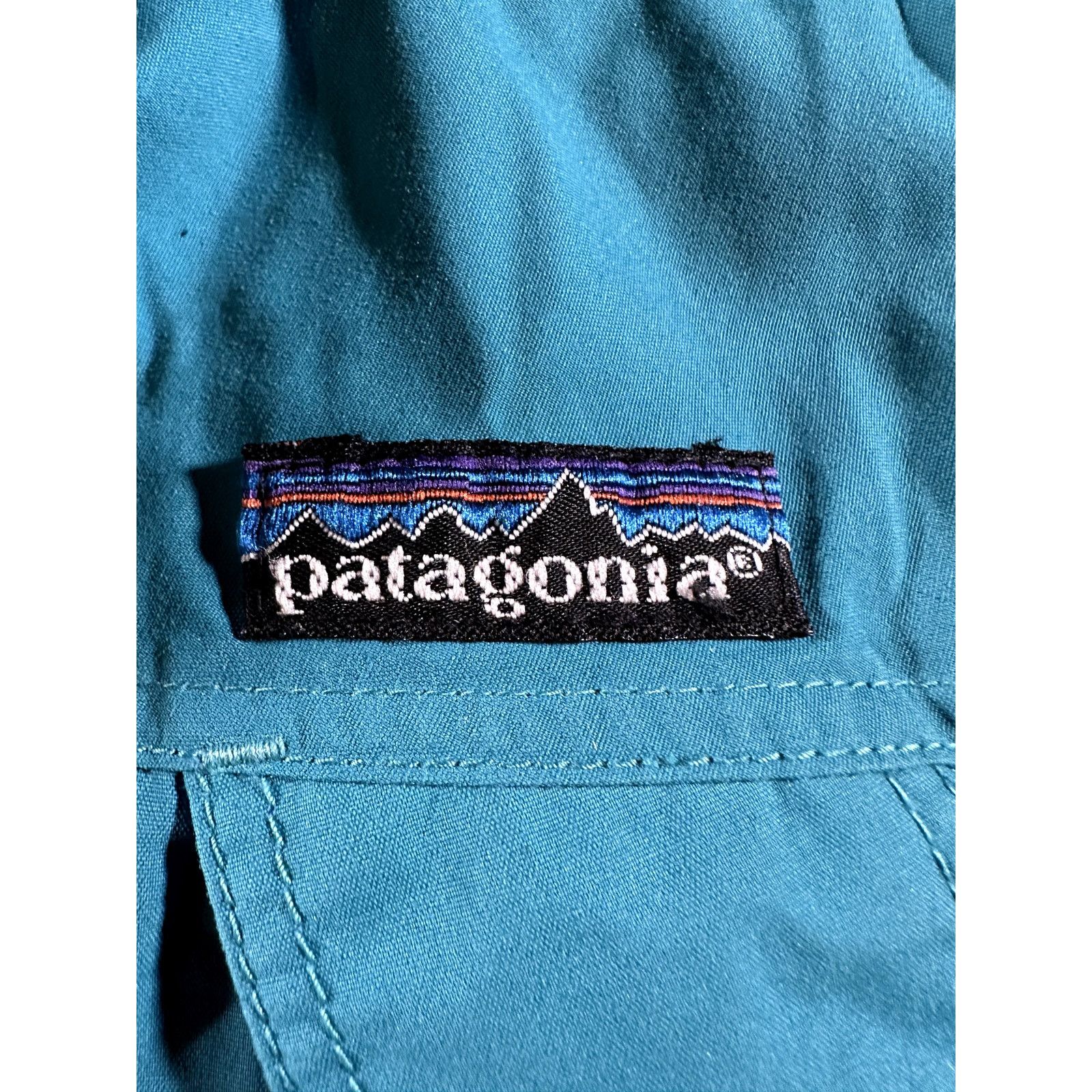 Patagonia Vintage Patagonia Jacket Men XL Teal Blue Hooded Windbreaker Size US XL / EU 56 / 4 - 5 Thumbnail
