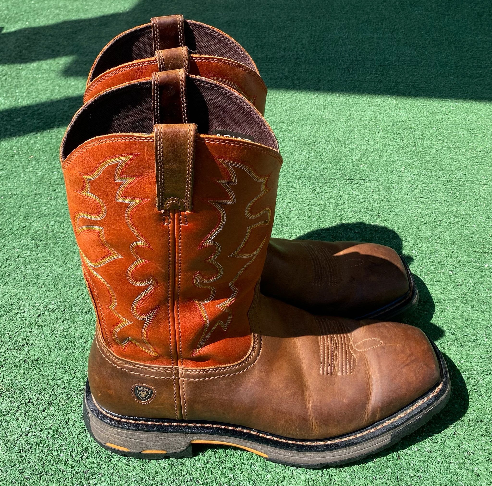 Ariat Ariat Workhog Leather Square Soft Toe Western Work Boots 13D Size US 13 / EU 46 - 1 Thumbnail