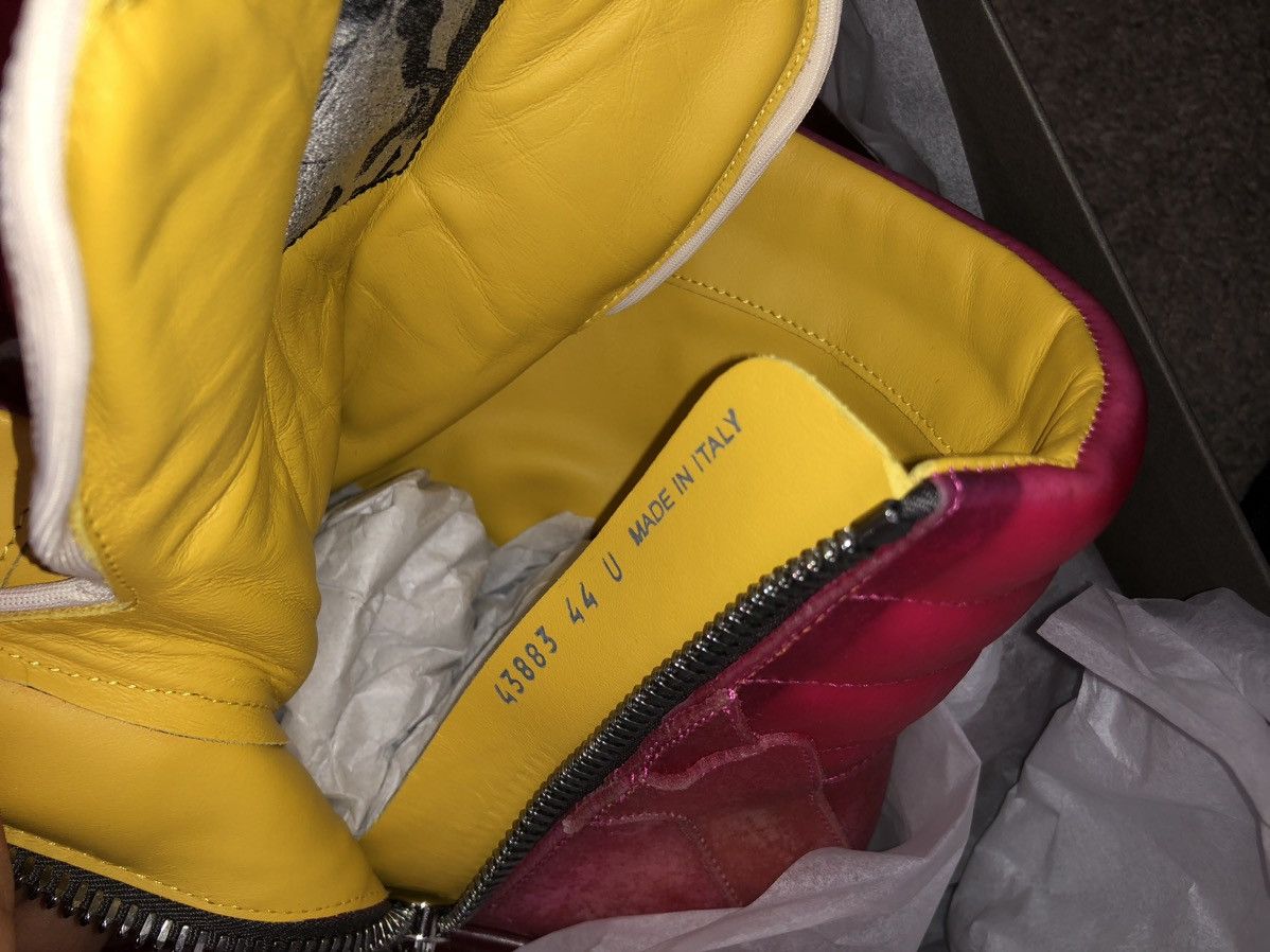 Rick Owens × Rick Owens Drkshdw Rick owens Leather Shoes Geobasket Hotpink FUCHSIA Size US 11 / EU 44 - 11 Thumbnail