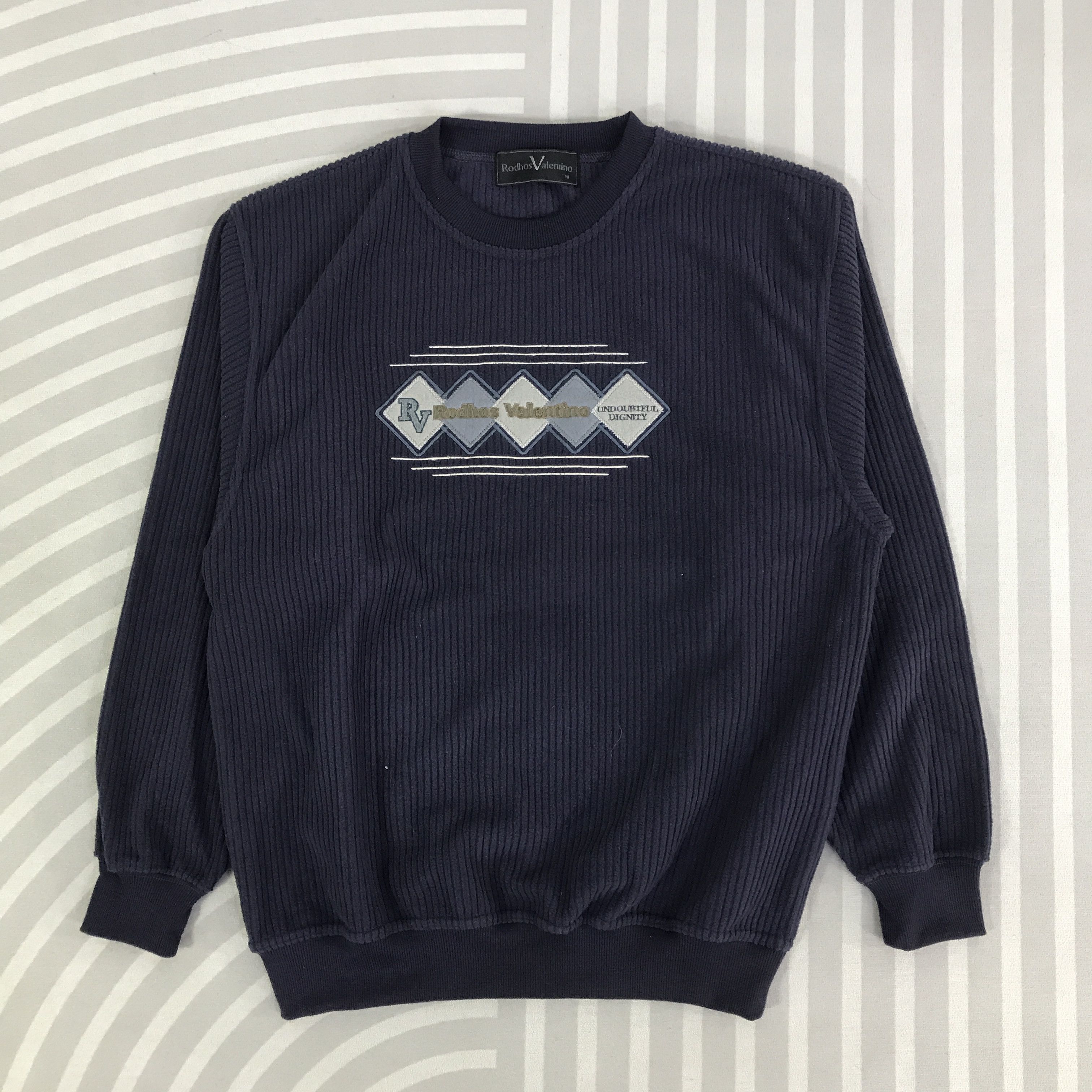 Japanese Brand Vintage Rodhos Valenrino Sweatshirt K114B22 Size US M / EU 48-50 / 2 - 1 Thumbnail