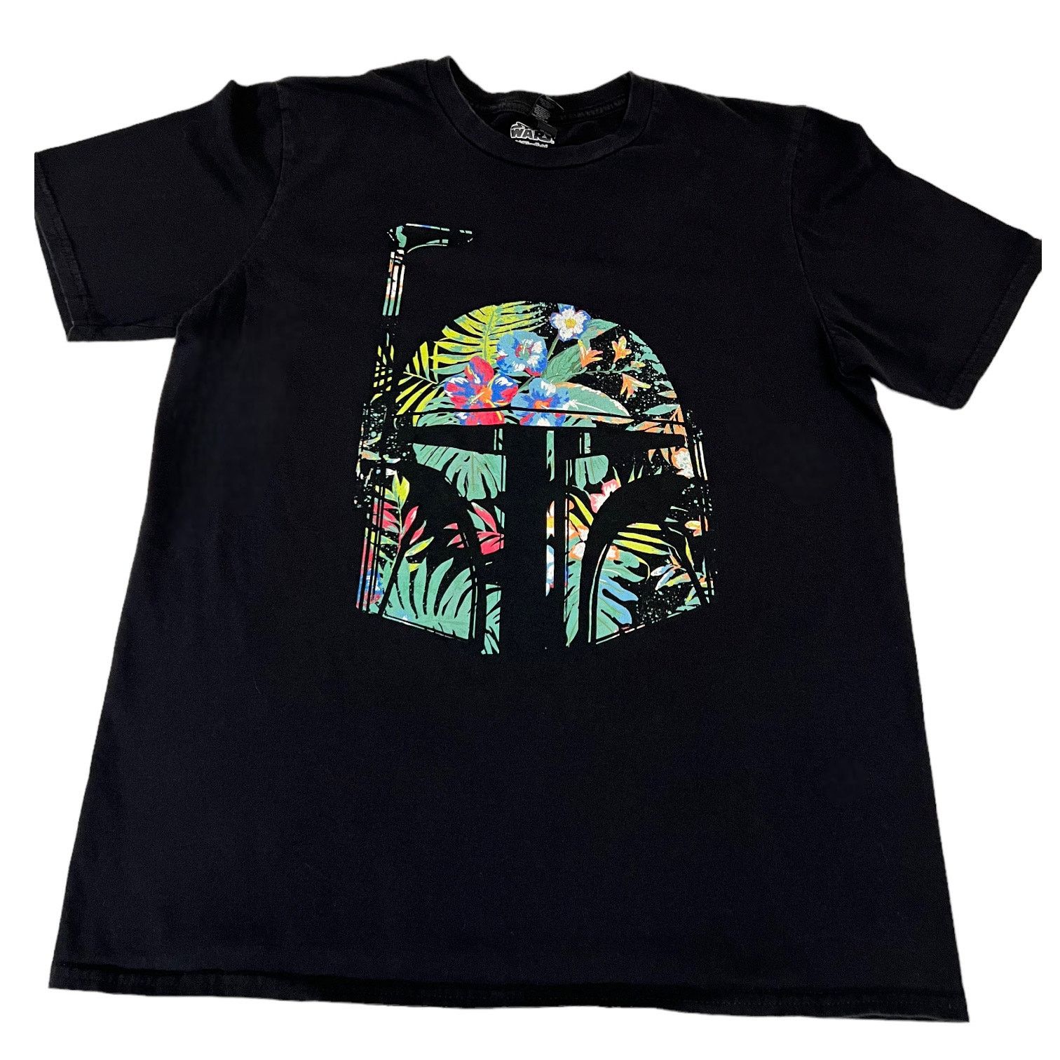 Star Wars Star Wars Boba Fett Floral Helmet Black T-Shirt - Medium Size US M / EU 48-50 / 2 - 1 Thumbnail