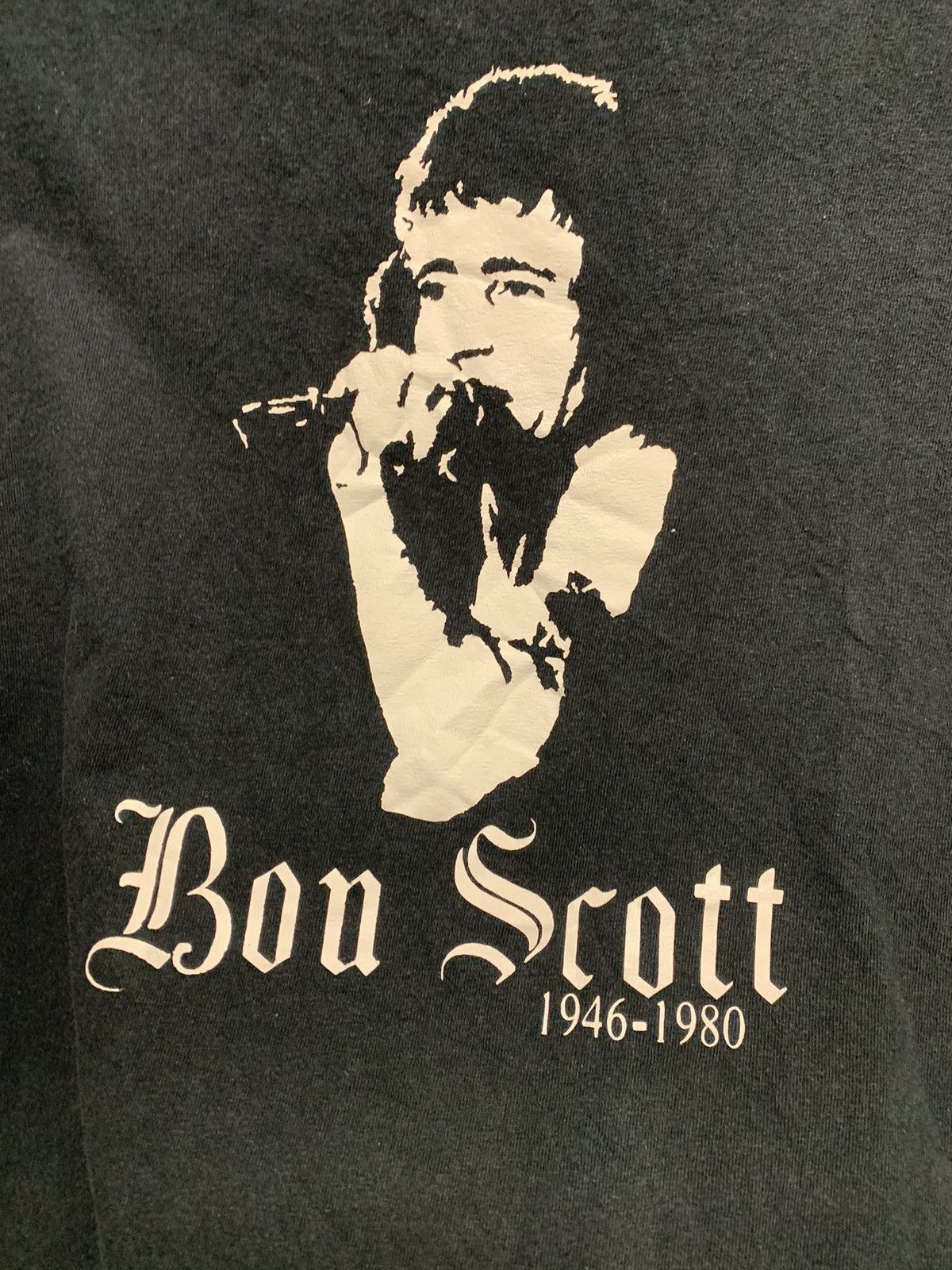 AC/DC Bon Scott 1946-1980 vintage black t-shirt XXXL 3XL Size US XXL / EU 58 / 5 - 4 Thumbnail
