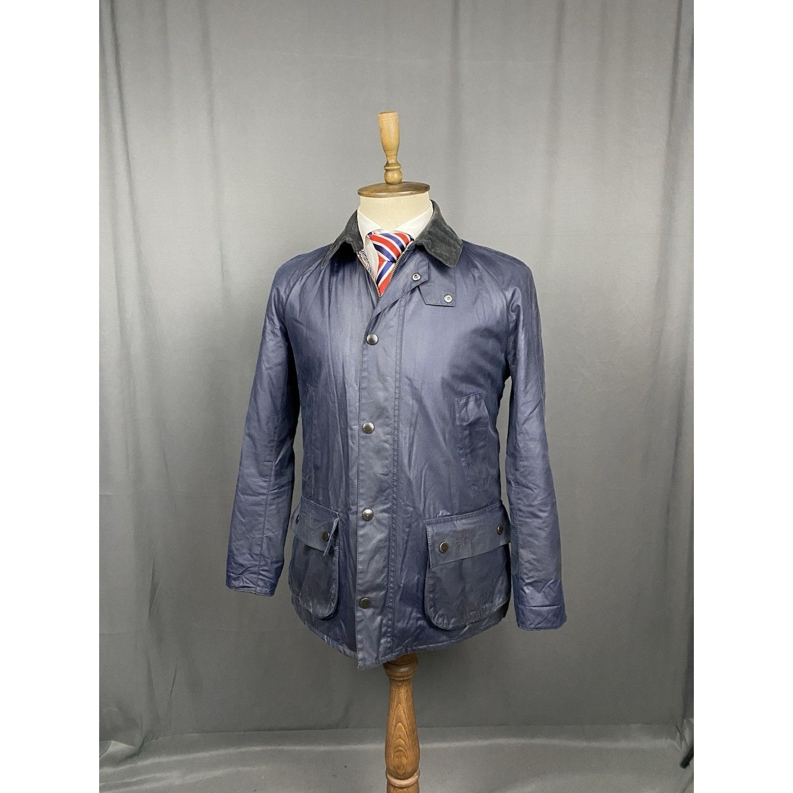 Barbour Barbour x John Lewis Ashbyton Blue Waxed Motorcycle Multipoc Size US M / EU 48-50 / 2 - 3 Thumbnail