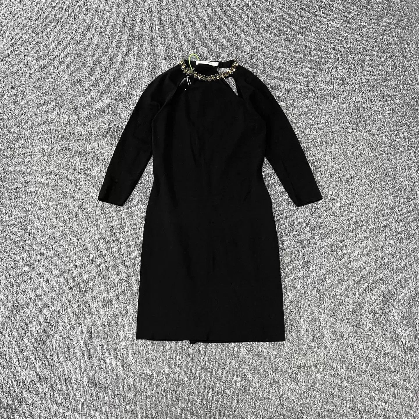 Dior Dior Crystal Neckline Cutout Wool Dress 38 99New Size S / US 4 / IT 40 - 1 Thumbnail