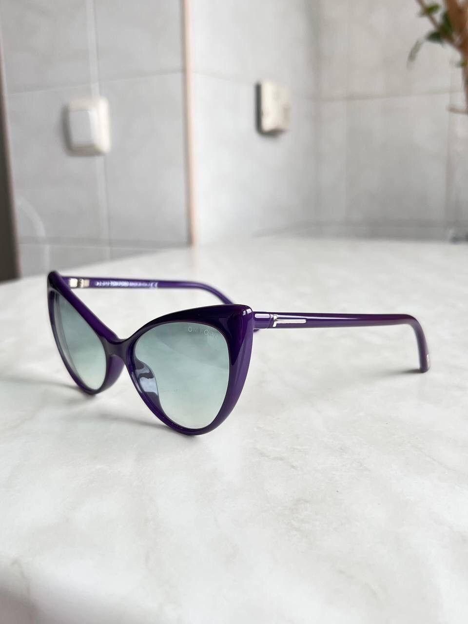 Tom Ford Tom Ford Anastasia Sunglasses Eyewear's Purple Cat Eye Frame Size ONE SIZE - 1 Thumbnail