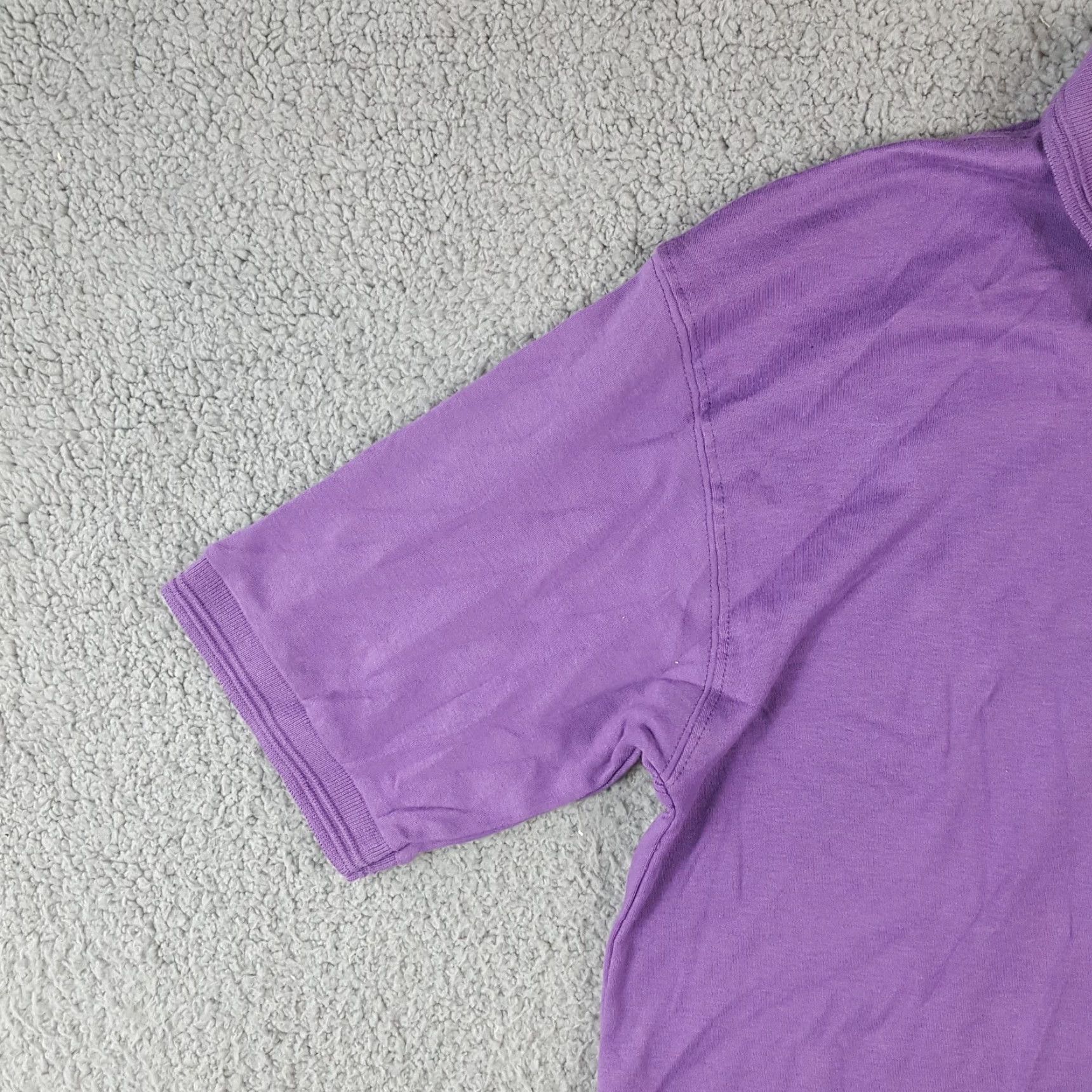 Vintage Purple Preppy Athletic Women's Size M Button Collar Golf Polo Pullover Shirt Size M / US 6-8 / IT 42-44 - 3 Thumbnail
