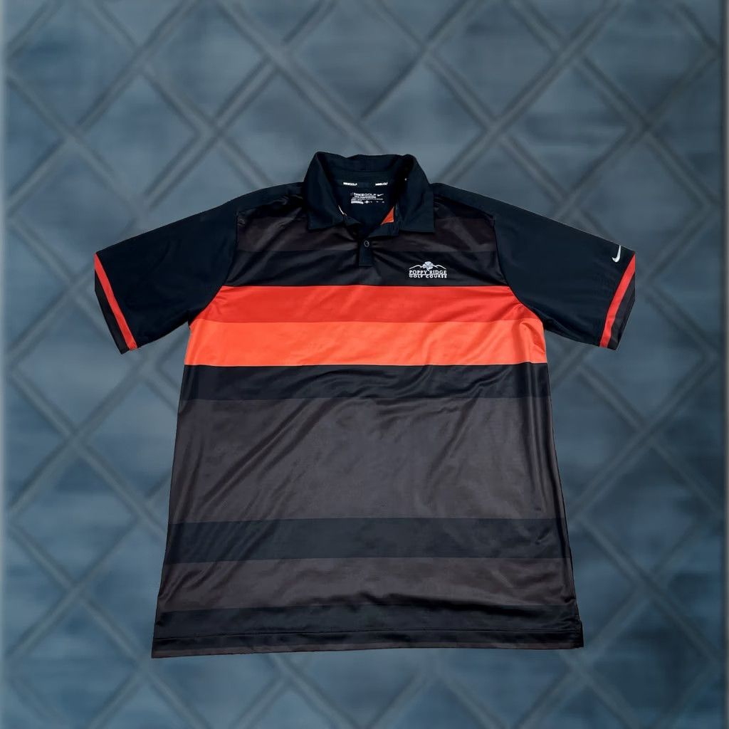 Nike Nike Golf Polo Shirt Medium Mens Black Striped Short Sleeve Tour Performance Polo Size US XXL / EU 58 / 5 - 1 Thumbnail