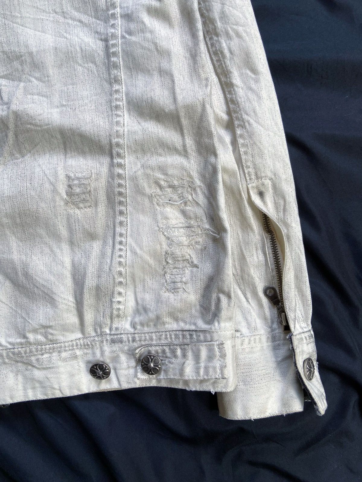 In The Attic IN THE ATTIC PUNK DISTRESSED DENIM JACKET Size US M / EU 48-50 / 2 - 19 Thumbnail