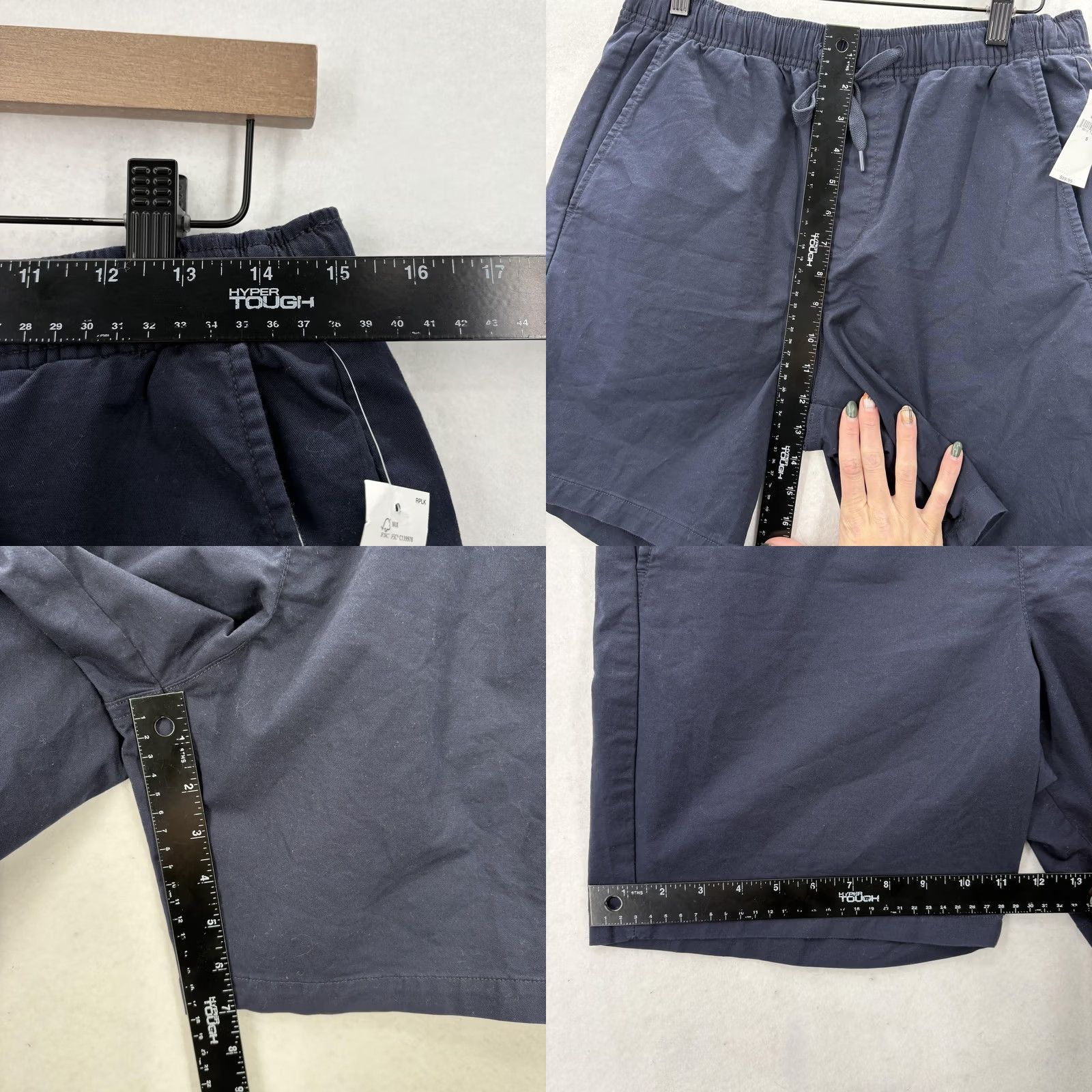 Gap Gap Chino Shorts Mens Small Navy 7 Inch Elastic Waist Drawstring Pockets 7in Nautical Casual Comfort Size US 29 - 8 Thumbnail
