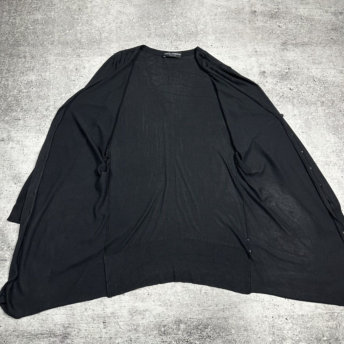 Dolce & Gabbana DOLCE GABBANA Black Button-Up V-neck Cardigan Size M / US 6-8 / IT 42-44 - 8 Thumbnail