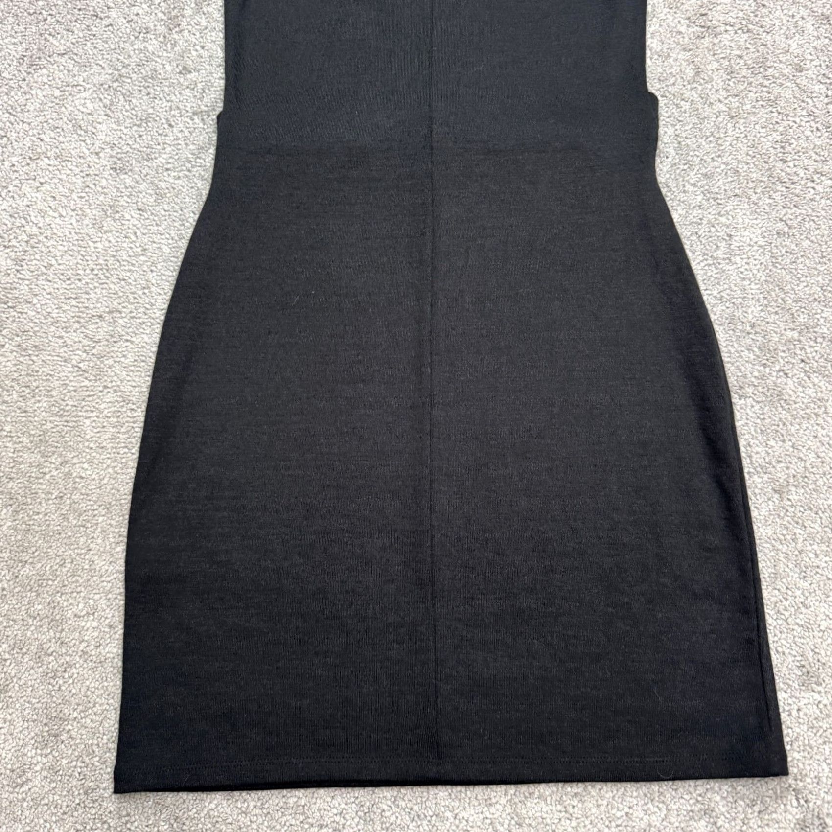 Vintage VINTAGE? (No) Goldray Dress Twisted Front Knit Midi Sheath Black Sleeveless NWT Womens Small, 1990s? Size S / US 4 / IT 40 - 3 Thumbnail