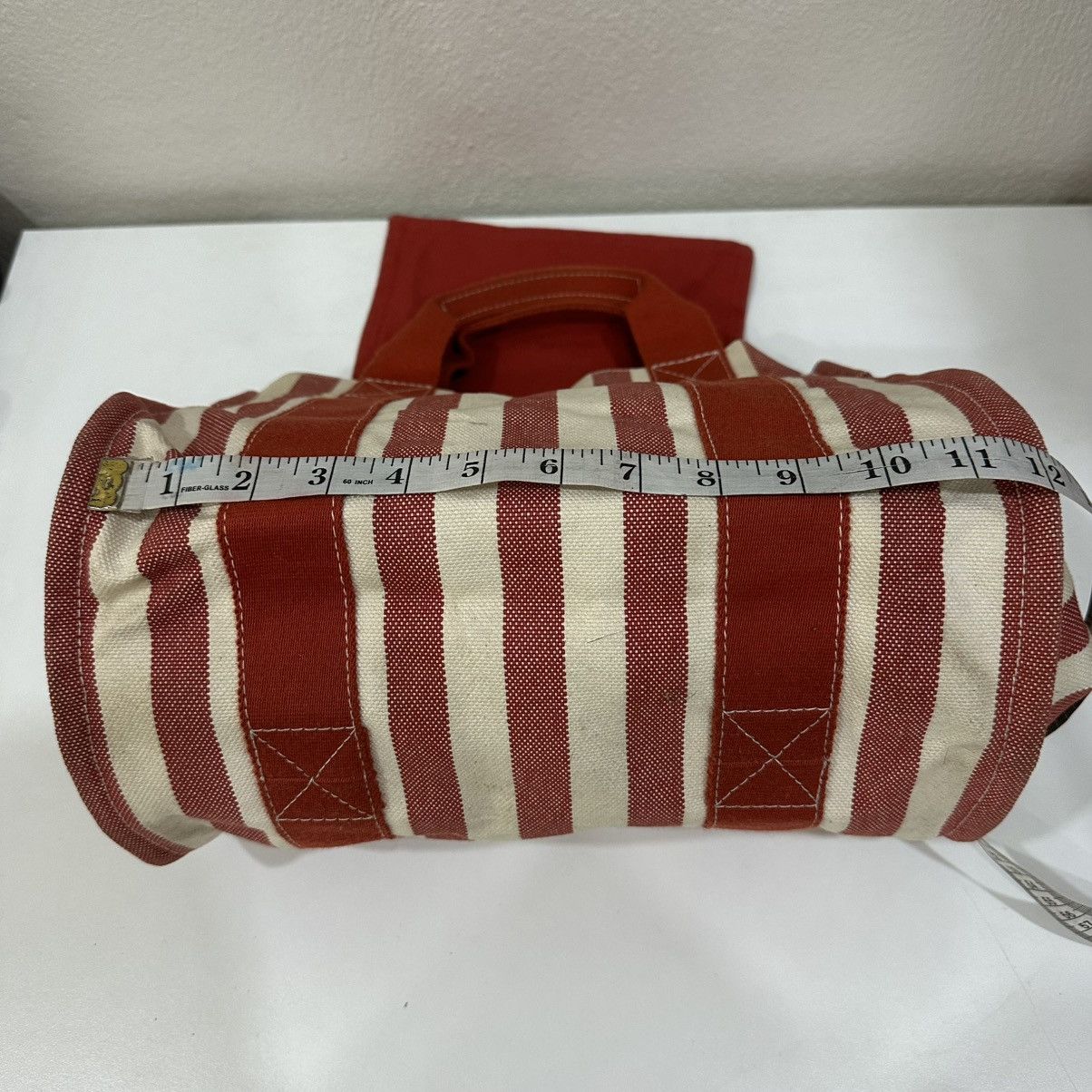 Hermes ‼️LASTDROP‼️ HERMES CANNES PM STRIPED CANVAS TOTE BAG Size ONE SIZE - 6 Thumbnail