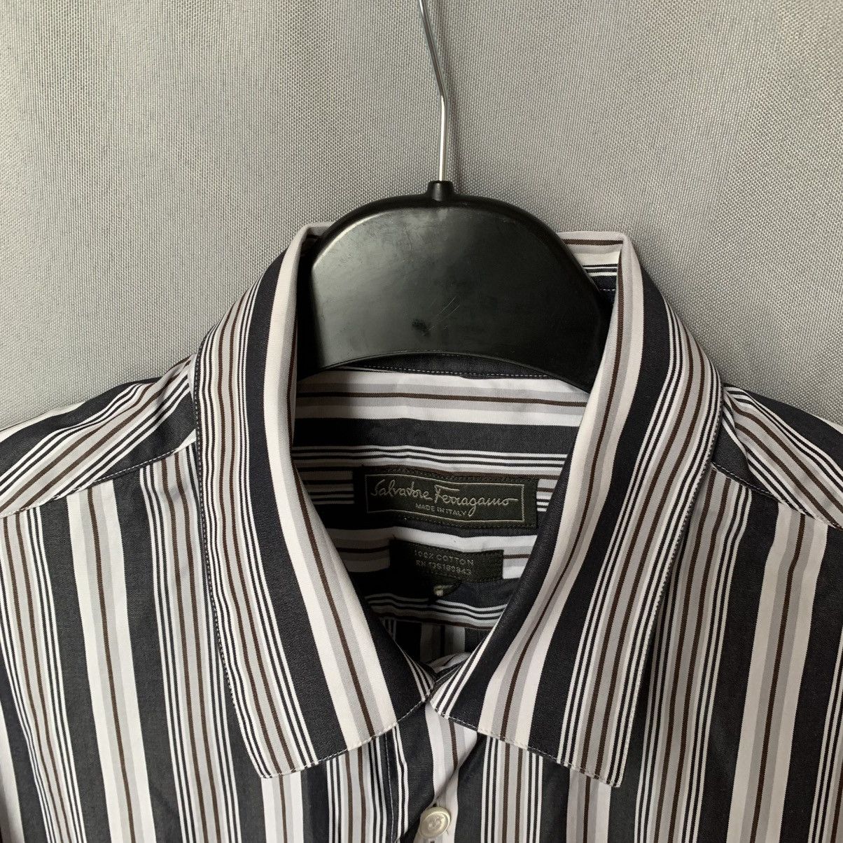 Salvatore Ferragamo Salvatore Ferragamo shirt medium button up luxury Size US M / EU 48-50 / 2 - 2 Thumbnail