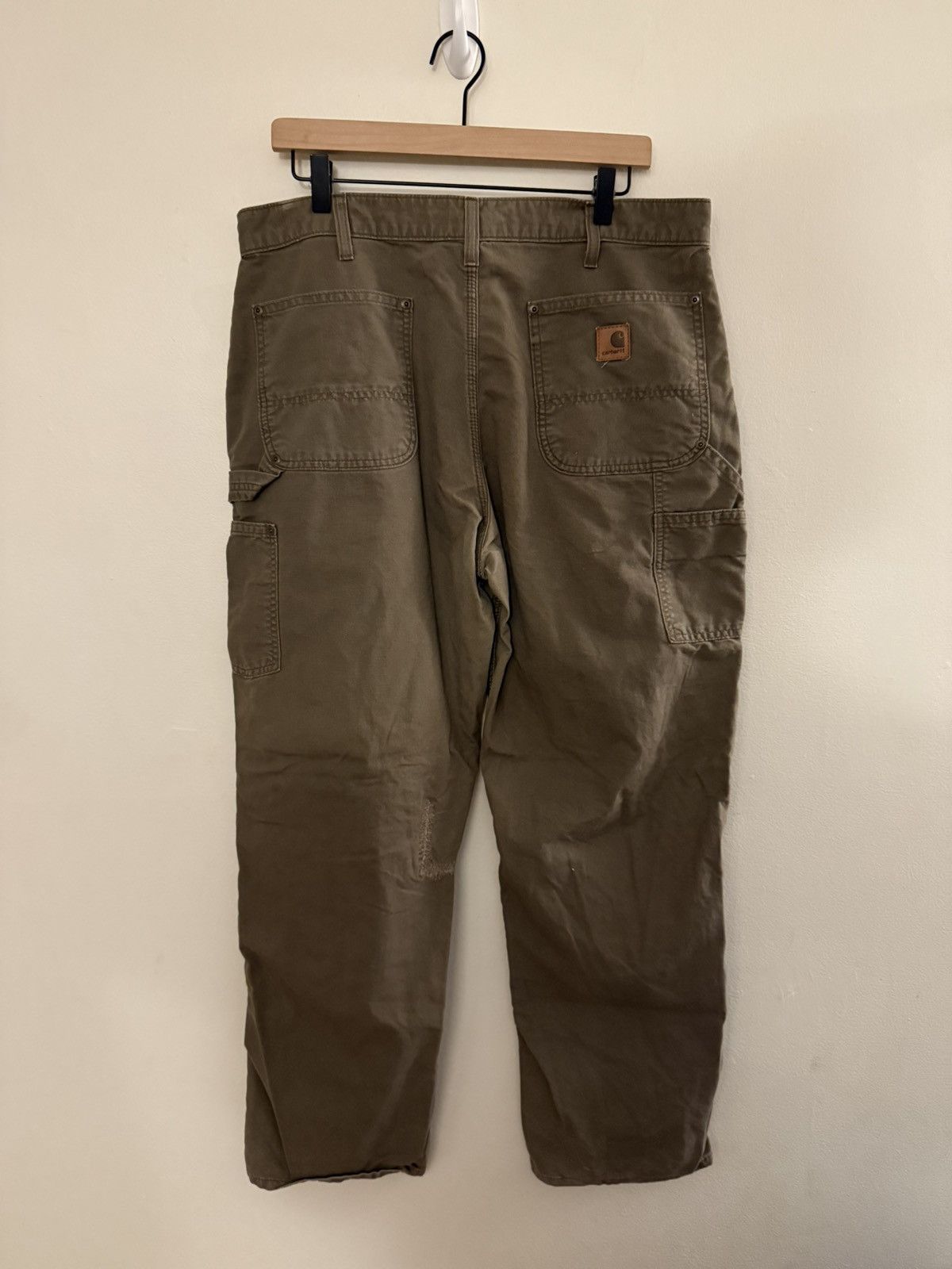 Carhartt Vintage Faded Carhartt Double Knee Olive 4gseller Size US 36 / EU 52 - 5 Thumbnail