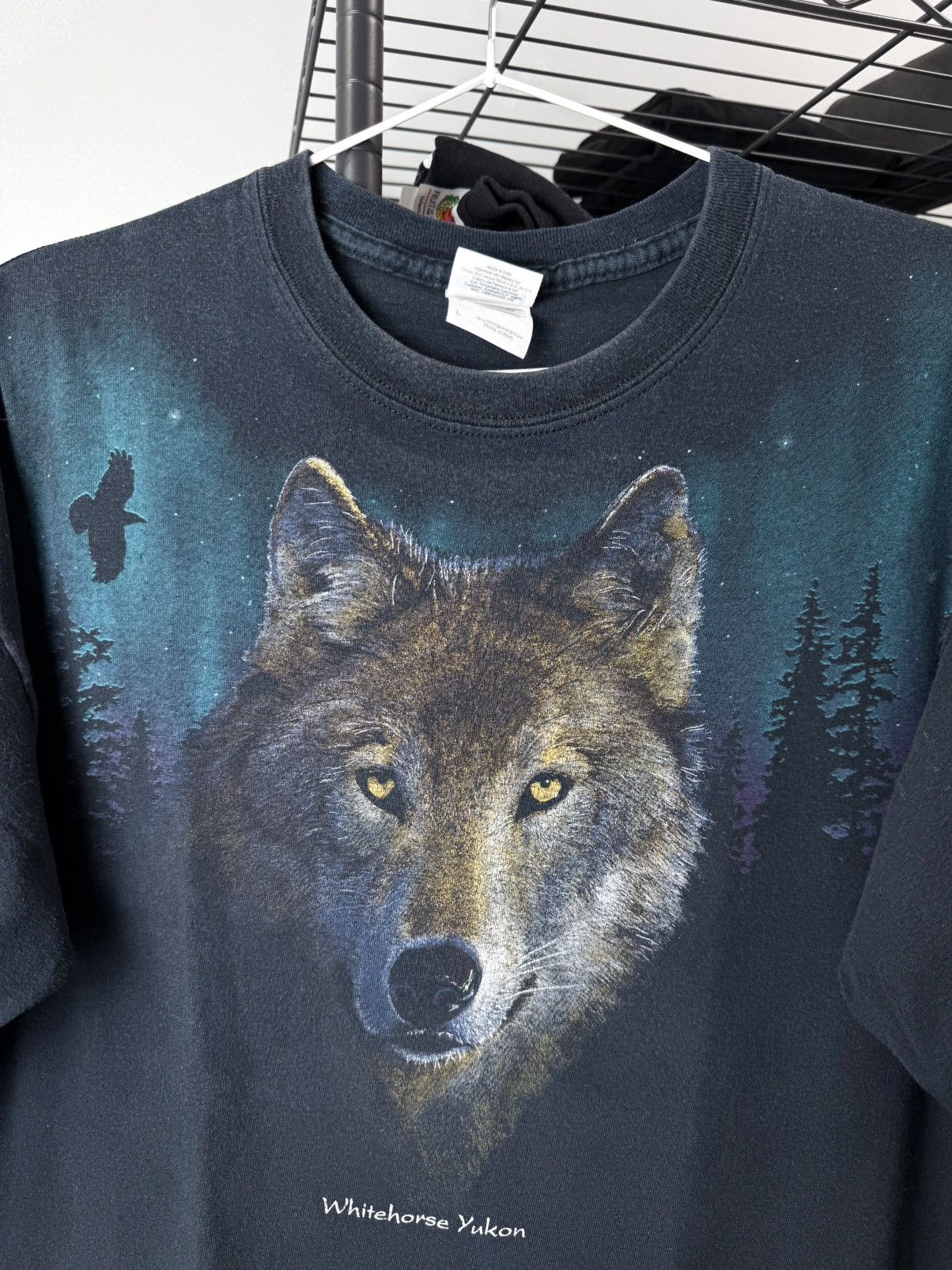 Vintage 00’s Vintage Wolf T Shirt All Over Print Hype Supreme Style Size US L / EU 52-54 / 3 - 2 Thumbnail