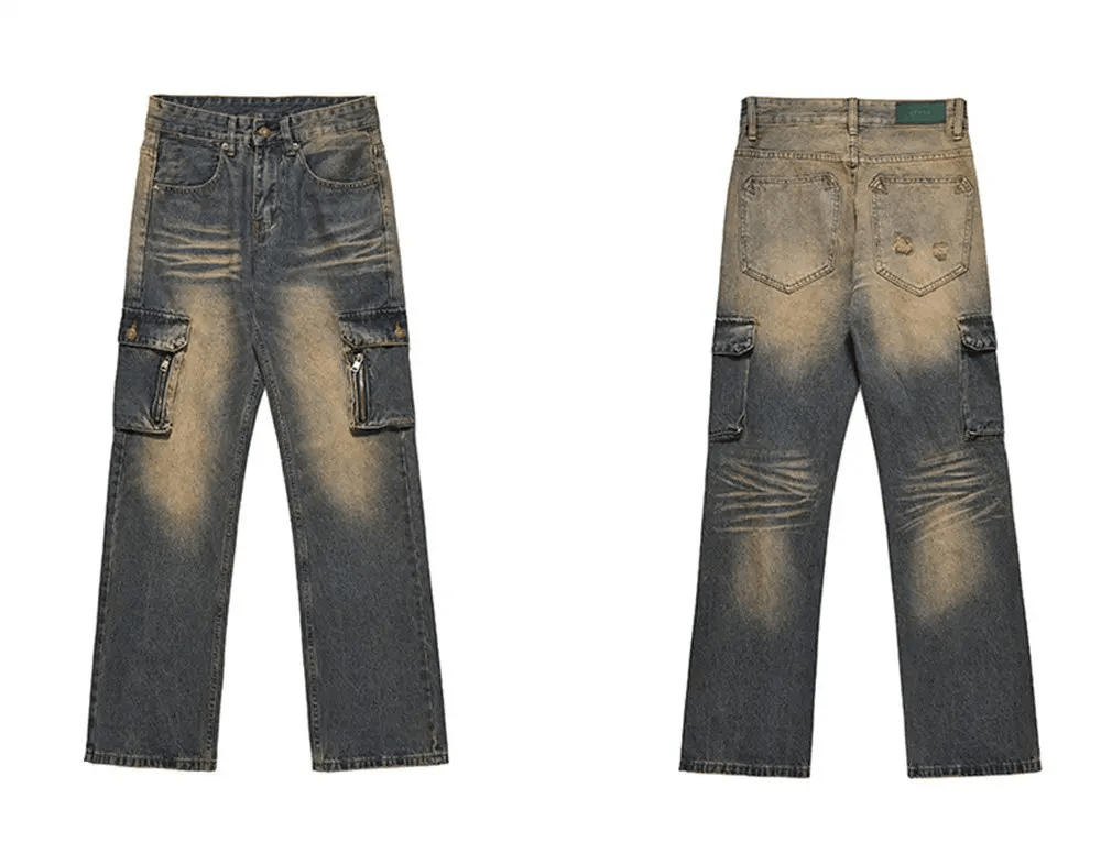 Japanese Brand × Vintage Mud Dyed Cargo Jeans Size US 32 / EU 48 - 7 Thumbnail