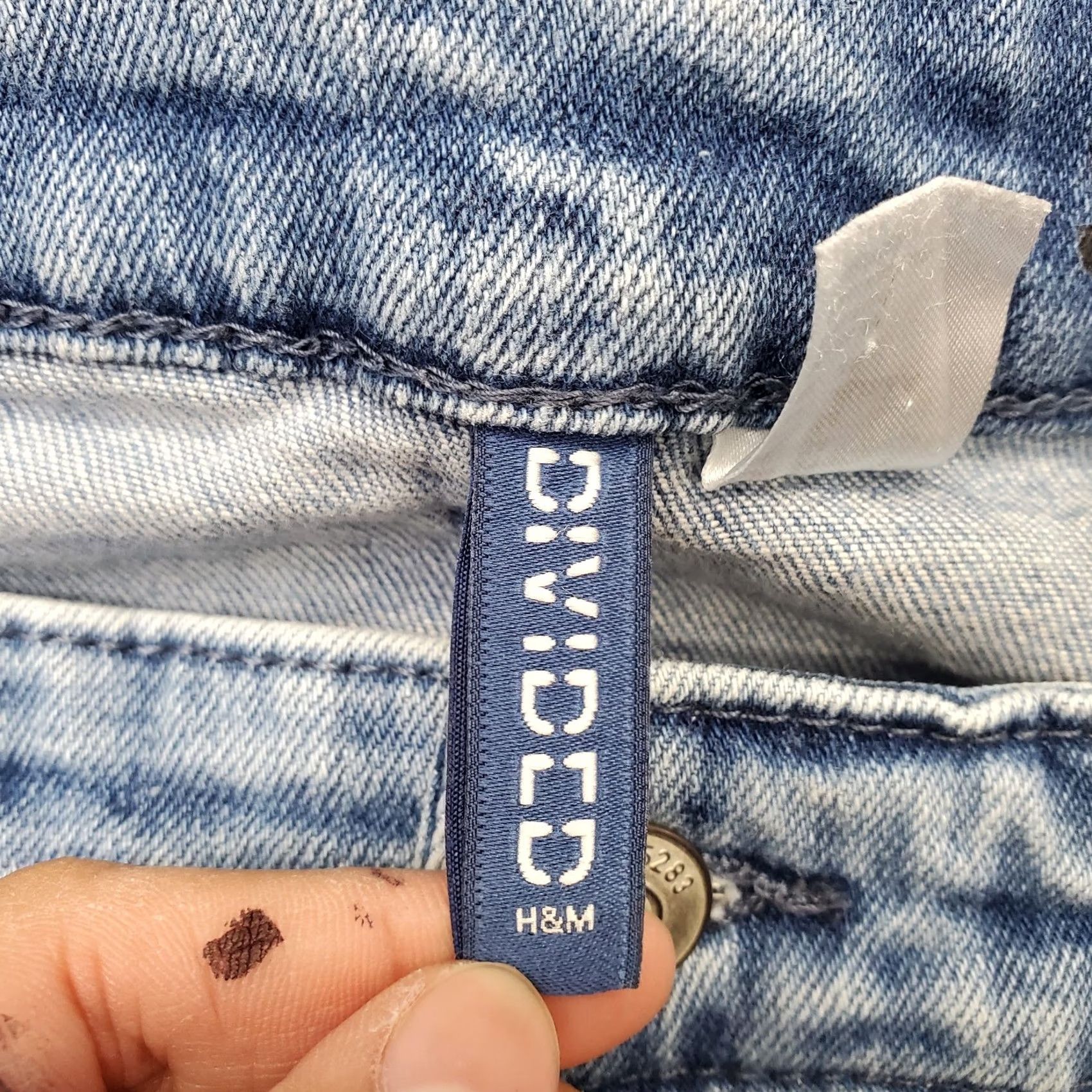 Denime Divided Womens Jeans 34 Blue Denim Stretch Pintuck Skinny Streetwear Comfort Regular 5-Pocket Denim Jeans Size 24" / US 00 / IT 34 - 7 Thumbnail