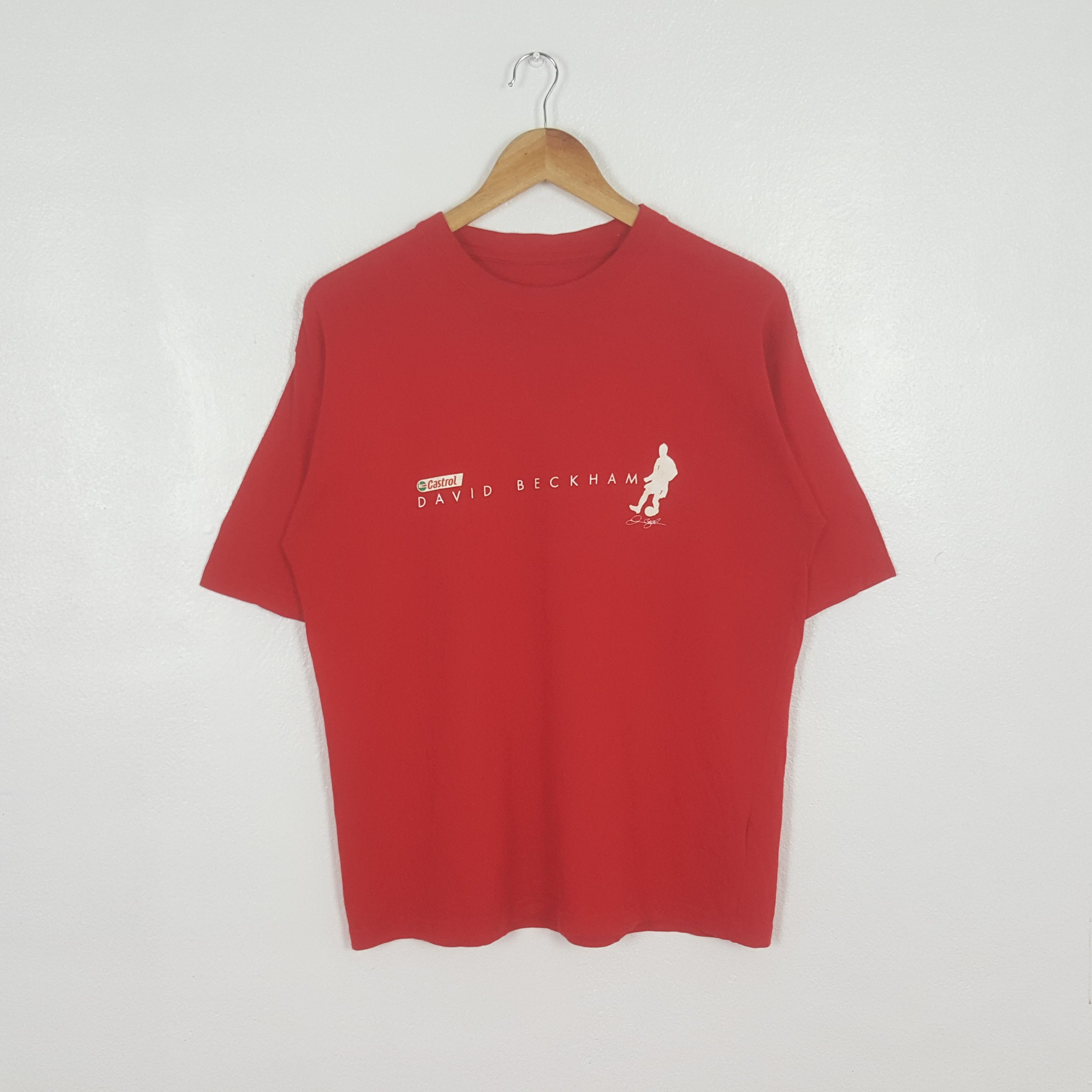 Other Vintage David Beckham Castrol Soccer Player Tshirt C312N31 Size US M / EU 48-50 / 2 - 1 Thumbnail