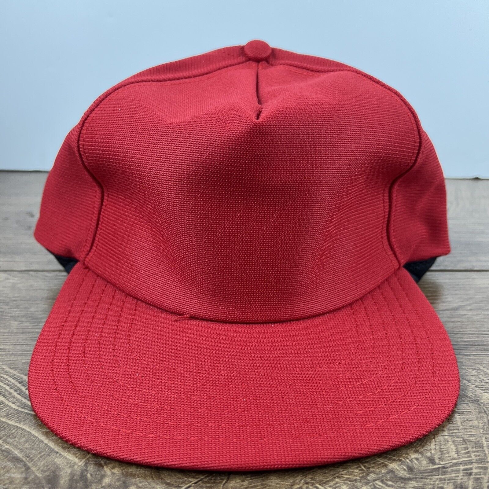 Other Red Trucker Baseball Hat Red Hat Adjustable Adult Size Hat R Size ONE SIZE - 5 Thumbnail
