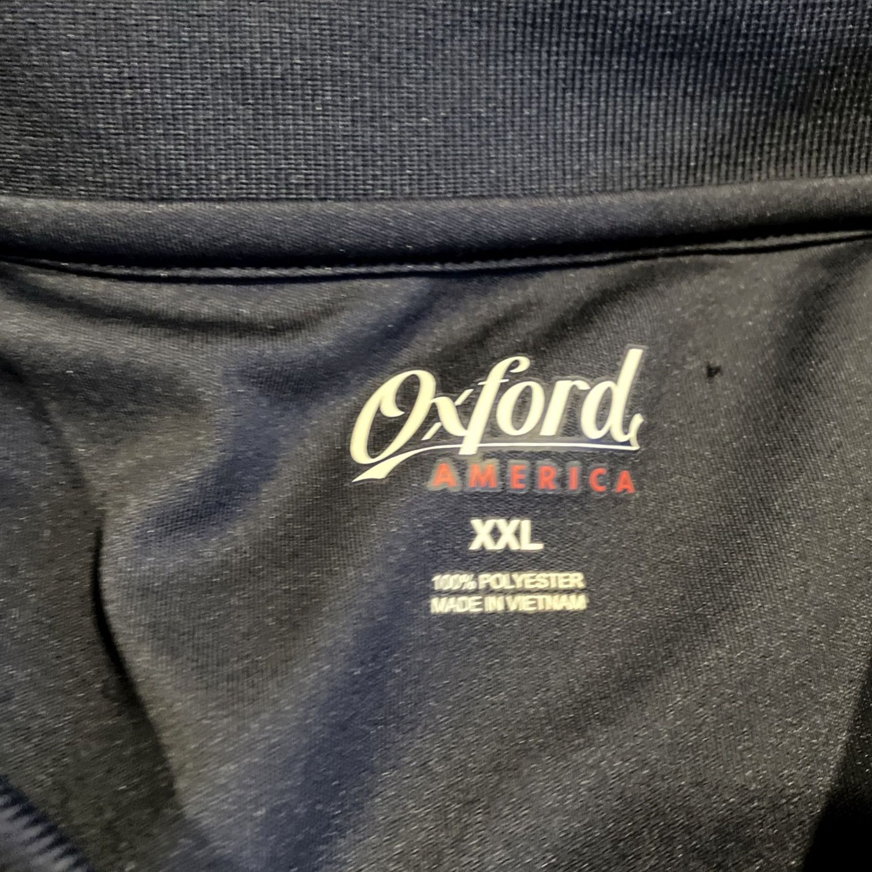 Vintage Oxford Golf Polo Shirt Navy Bucknell University Men 2XL Short Sleeve Polo Golf University Blue T-Shirt not? Size US XXL / EU 58 / 5 - 3 Thumbnail