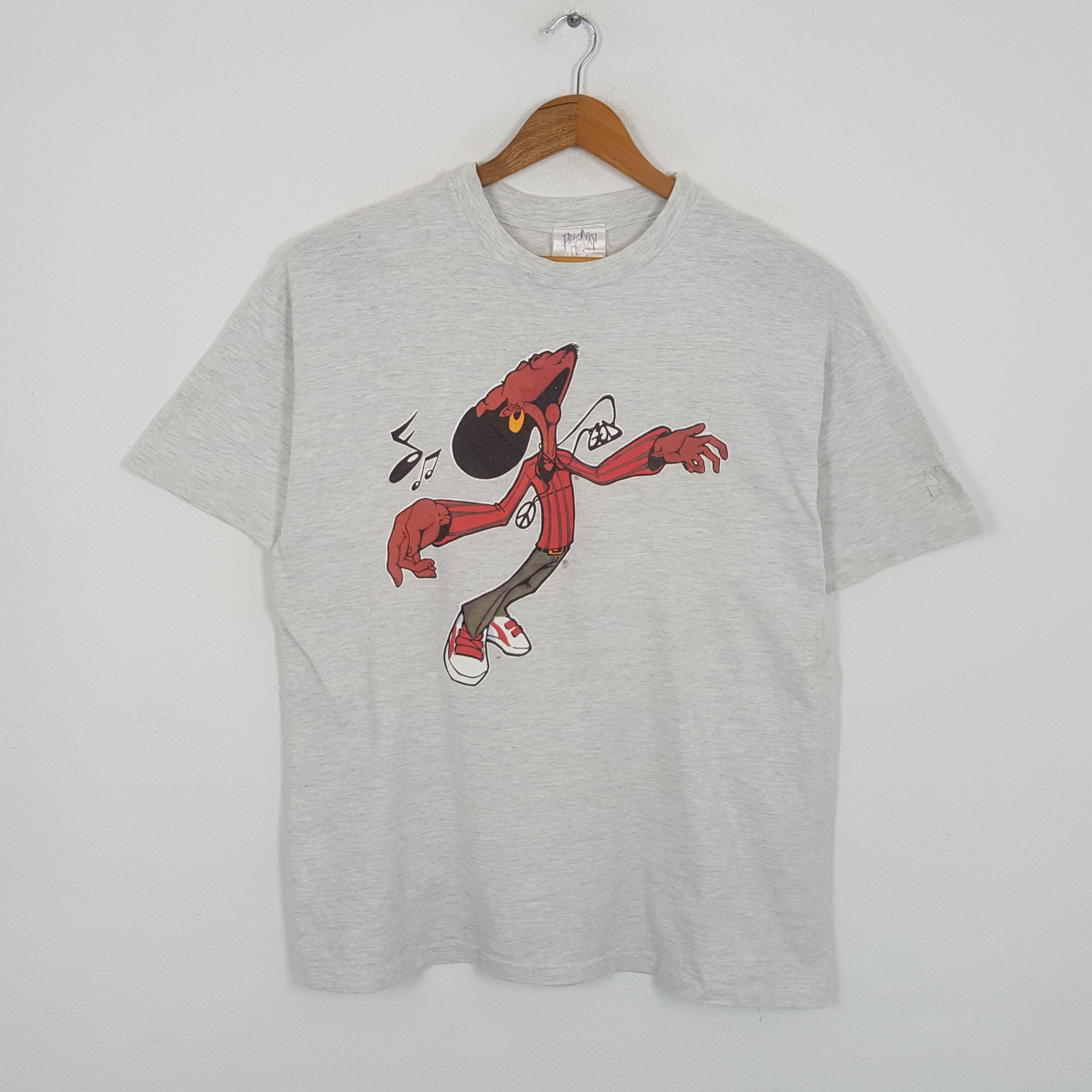 Vintage Vintage 90's PHUNKY CIRCLE American Hip Hop Style T-Shirts Size US XL / EU 56 / 4 - 1 Thumbnail