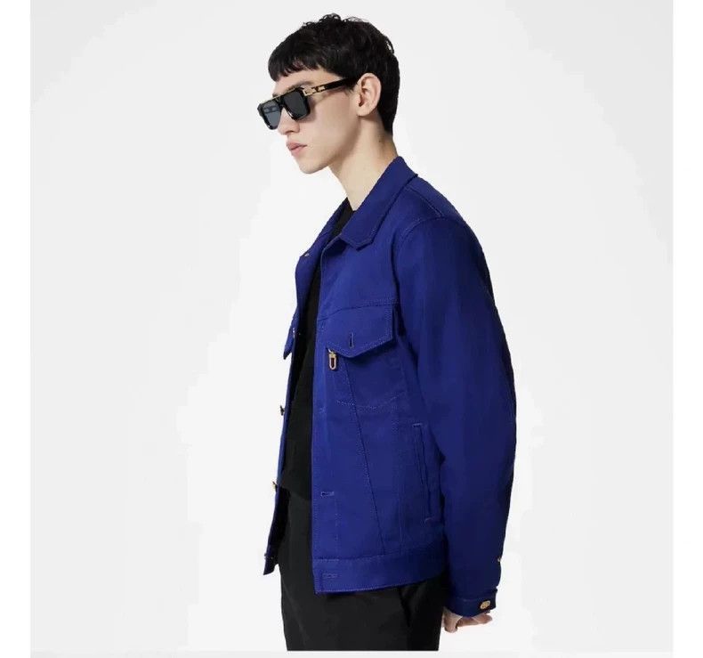 Louis Vuitton Louis Vuitton Electric Blue Denim Jacket-2507 Size US L / EU 52-54 / 3 - 3 Thumbnail