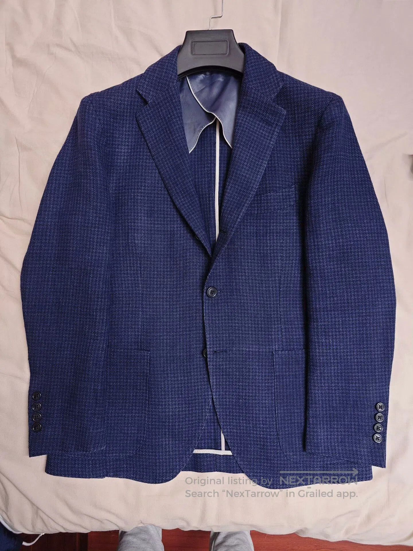 Japanese Brand Italian Angelico Linen Wool Blazer. Size US M / EU 48-50 / 2 - 5 Thumbnail