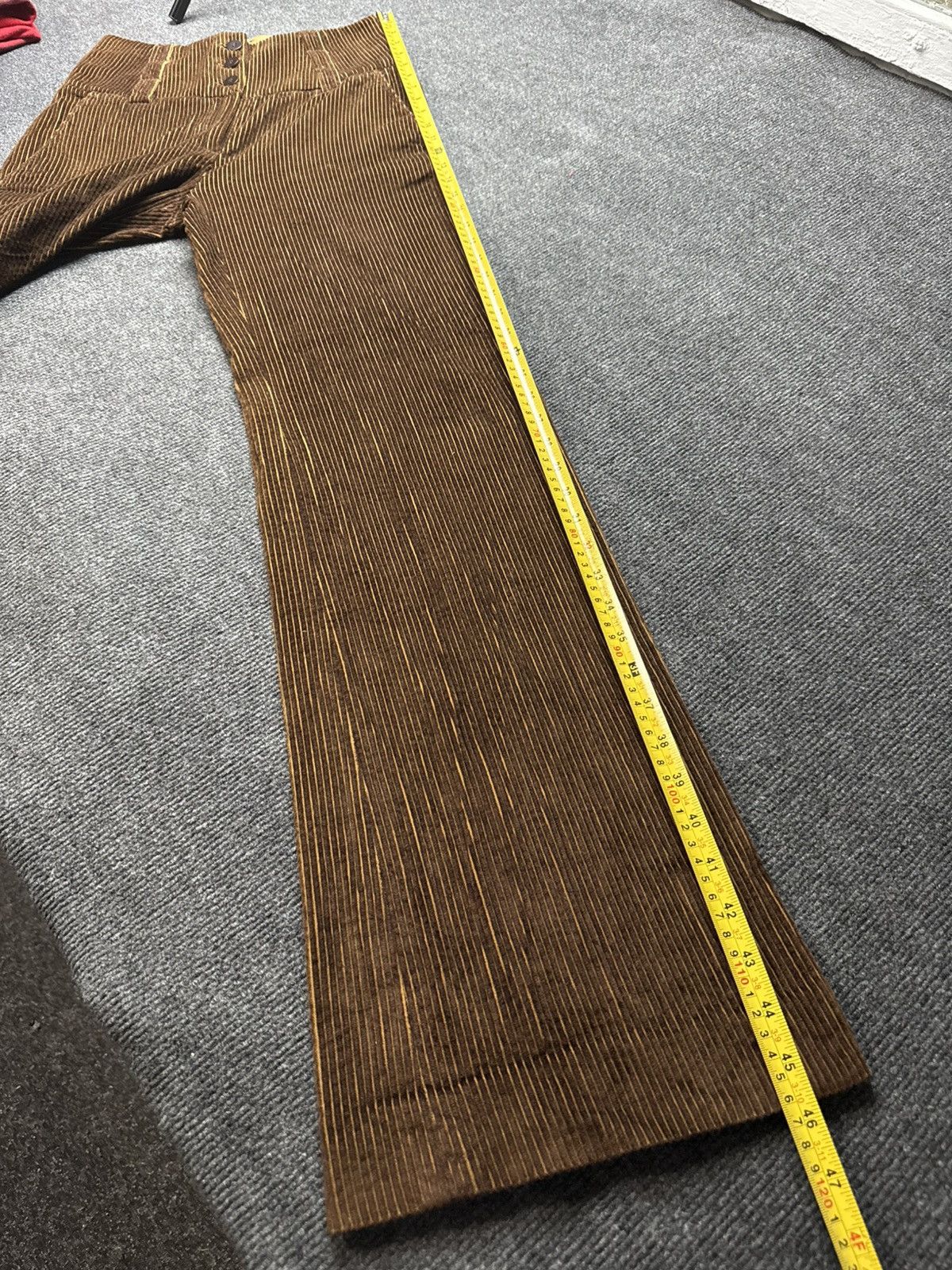 Adolfo Dominguez Adolfo Dominguez 00s Corduroy Wide Leg Pants High Rise Flare Size 25" / US 0 / IT 36 - 22 Thumbnail