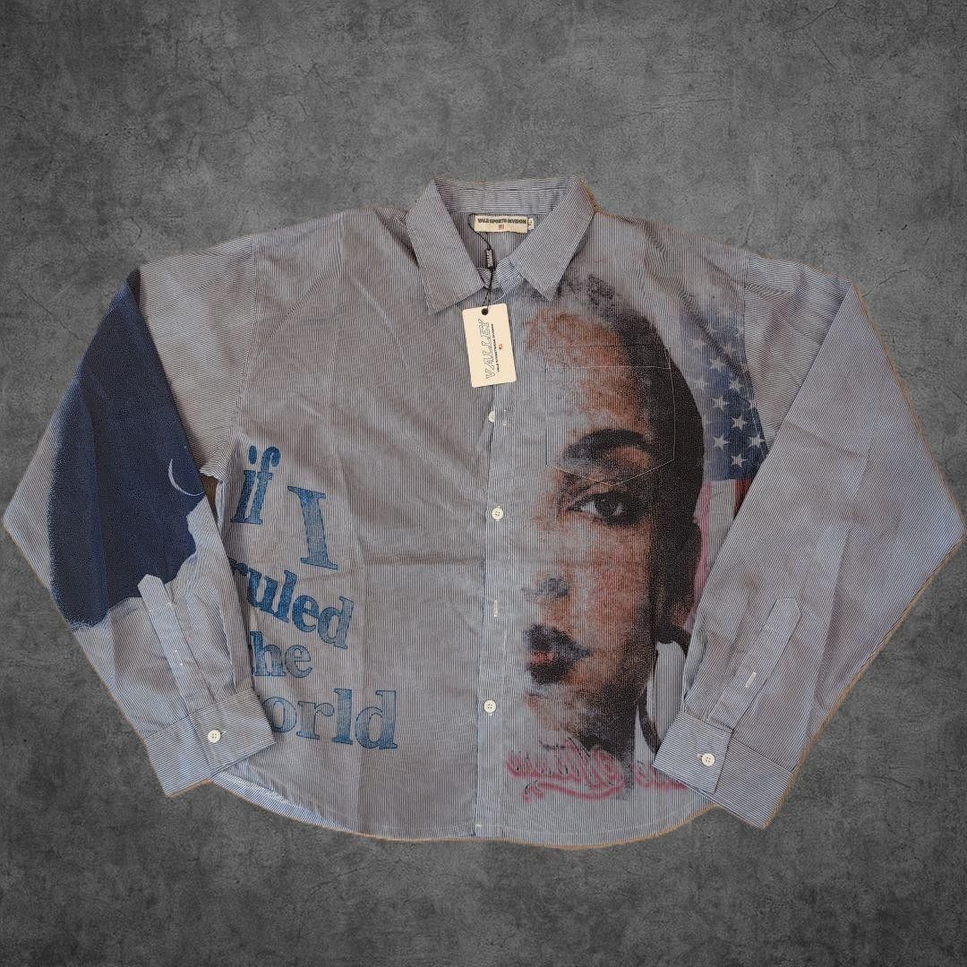 Vale VALE FOREVER Dream Button-Up Shirt Sade × Selena Striped, XL | Grailed