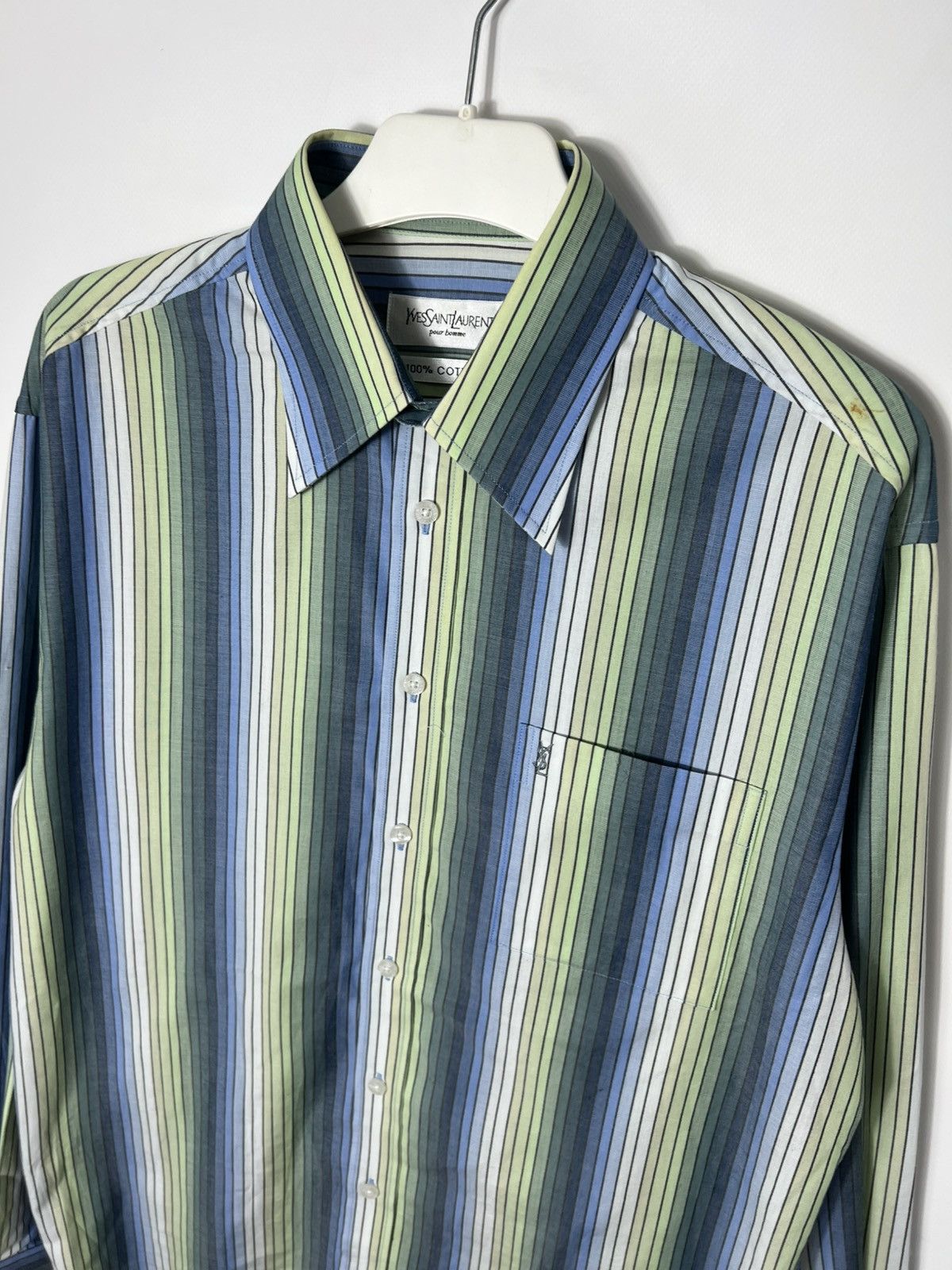 Yves Saint Laurent Vintage streetwear Luxury Yves Saint Laurent Button Up Shirt Size US L / EU 52-54 / 3 - 2 Thumbnail