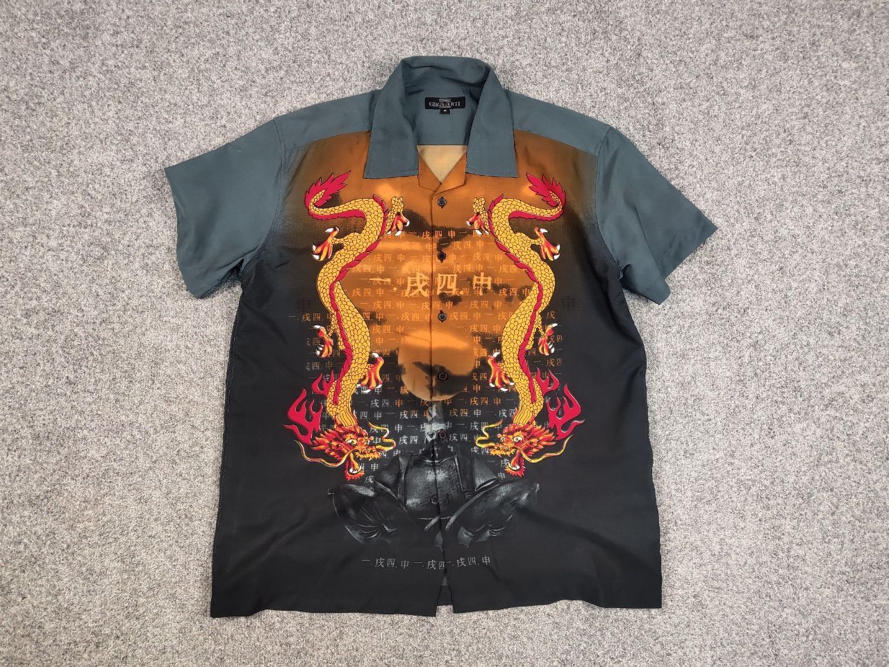 Japanese Brand Vintage Japanese style short sleeve buttons shirt logo Y2K Size US M / EU 48-50 / 2 - 6 Thumbnail