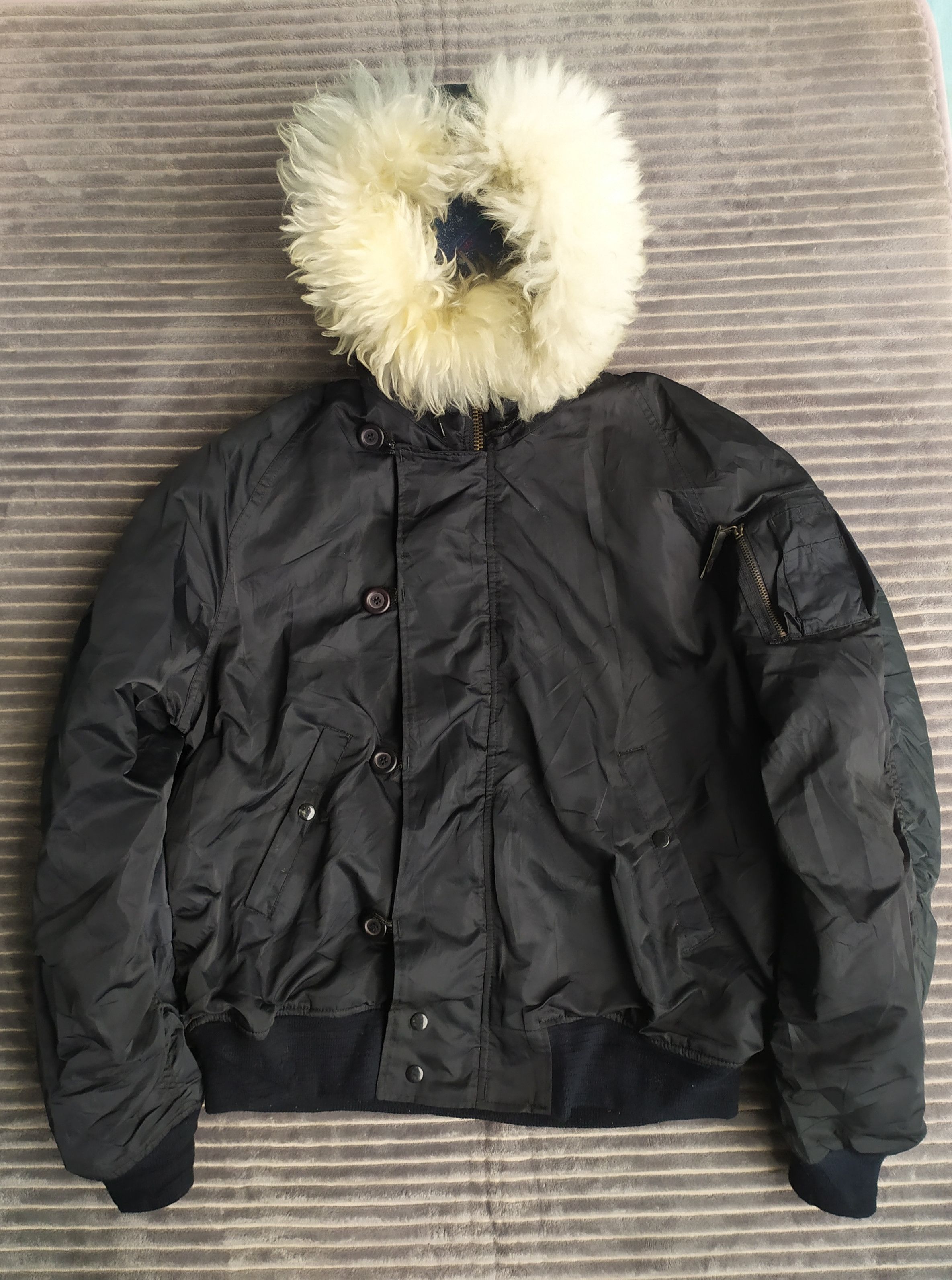 Flying Man’s Heavy Jacket Fur Hooded Ifsixwasnine Lgb