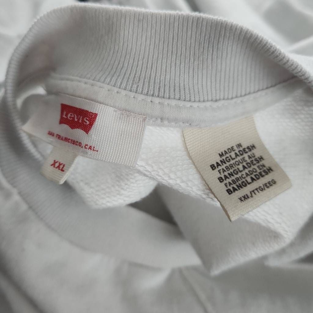 Levi's Levi's Women's Size XXL White Green Pink San Fran Logo Pullo Size XXL / US 16-18 / IT 52-54 - 6 Thumbnail