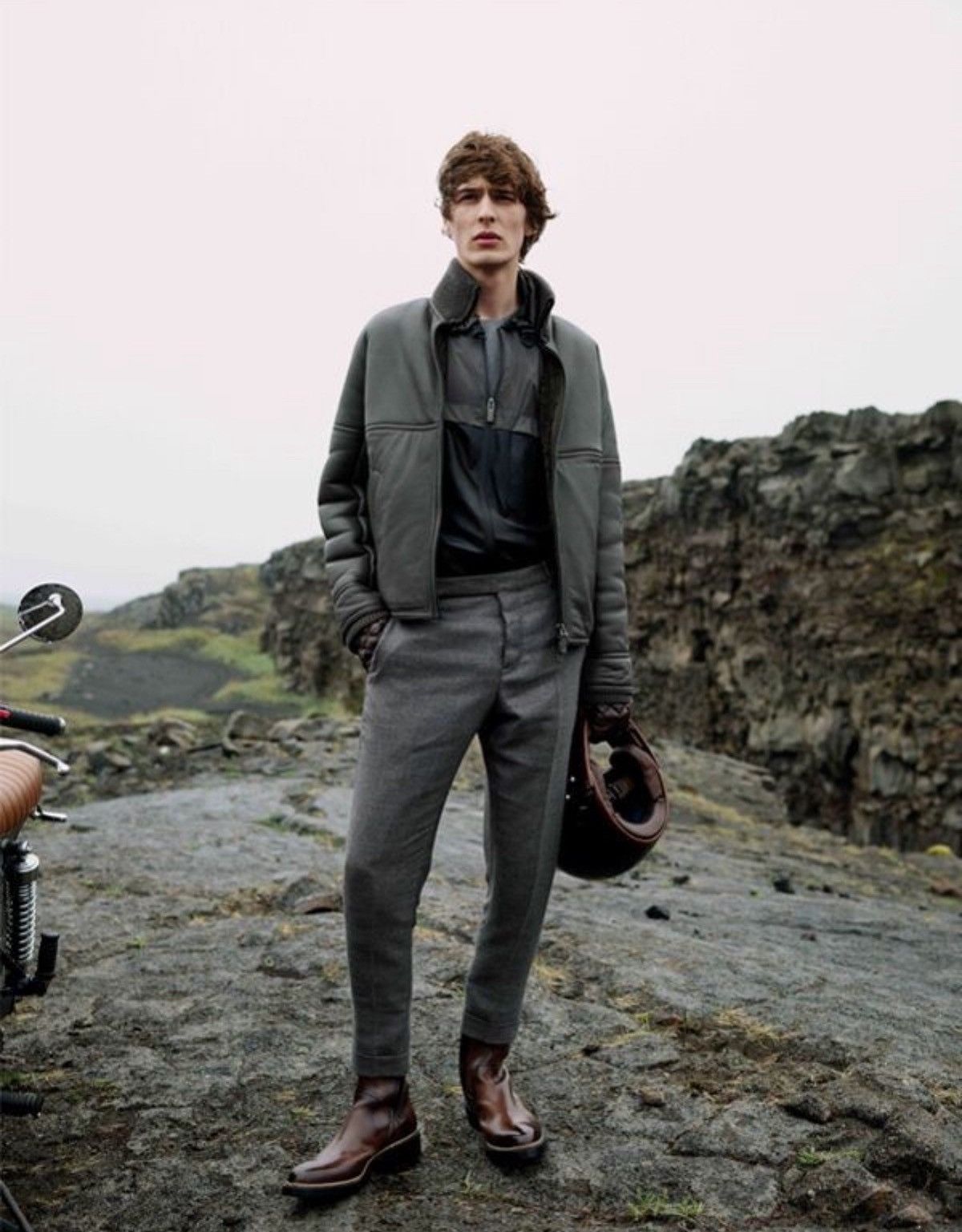 Berluti Berluti Haider Ackerman AW18 Runway Biker Jacket Size US M / EU 48-50 / 2 - 2 Thumbnail