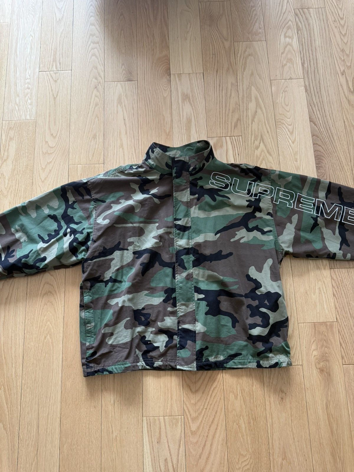 Supreme Supreme Spellout Embroidered Ripstop Track Jacket Size US XL / EU 56 / 4 - 3 Thumbnail