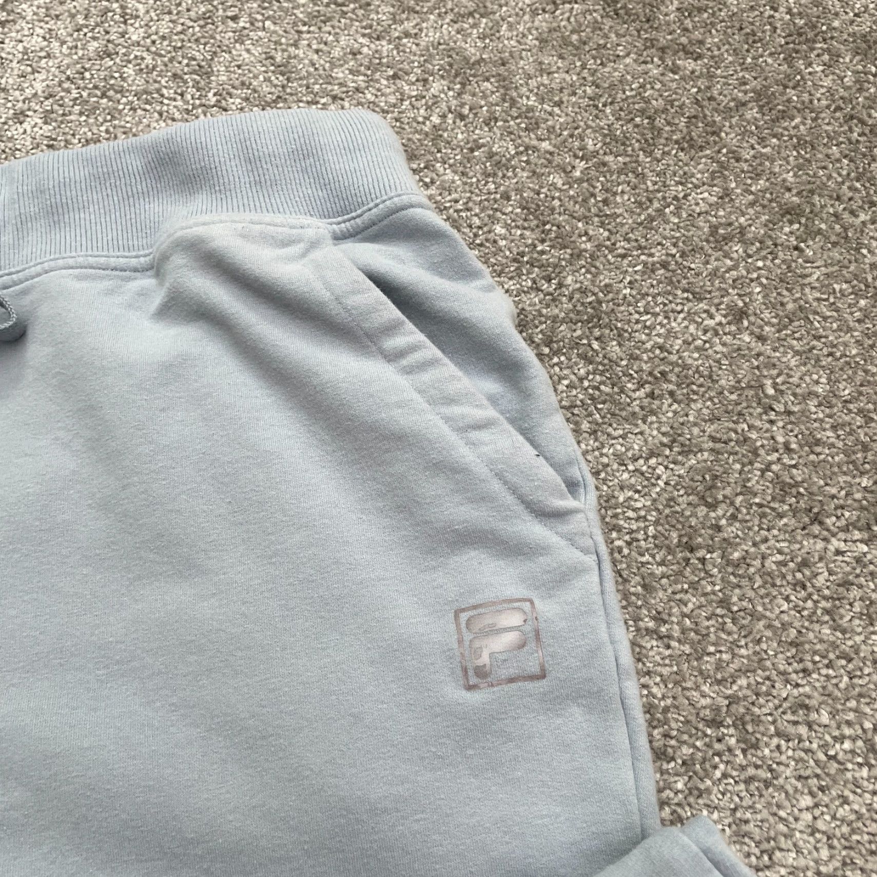 Fila Fila Sweatpants Casual Activewear Mens Large Blue Tapered Drawstring 32x28 Size US 33 - 7 Thumbnail