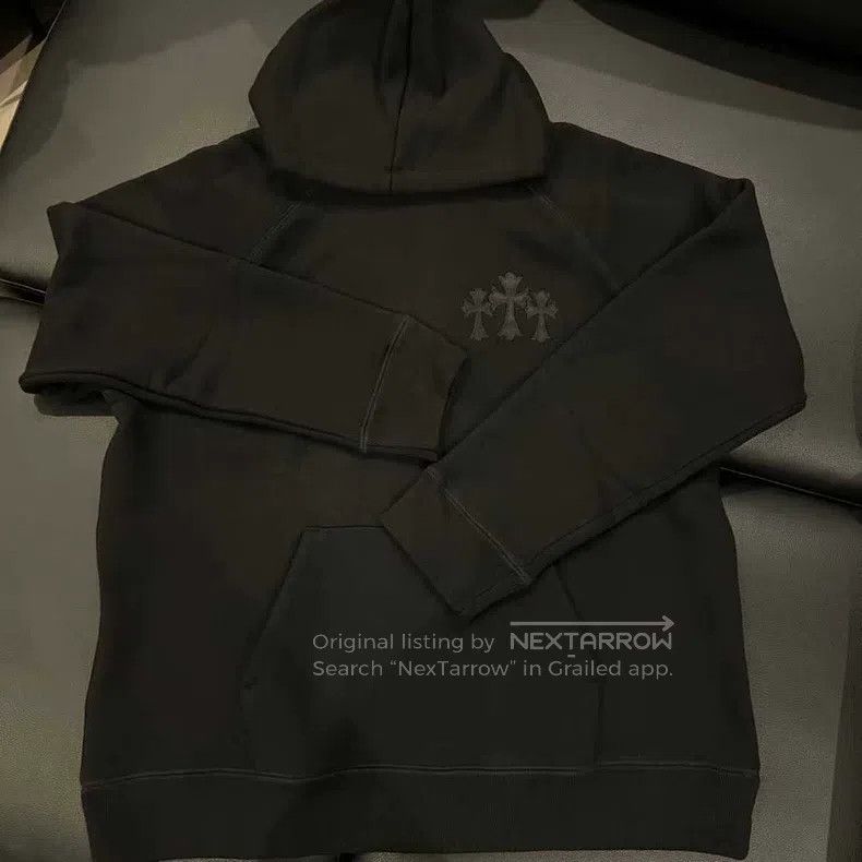 Chrome Hearts CHROME HEARTS Size XL Brand-new three-cross embroidered bla Size US XL / EU 56 / 4 - 1 Thumbnail