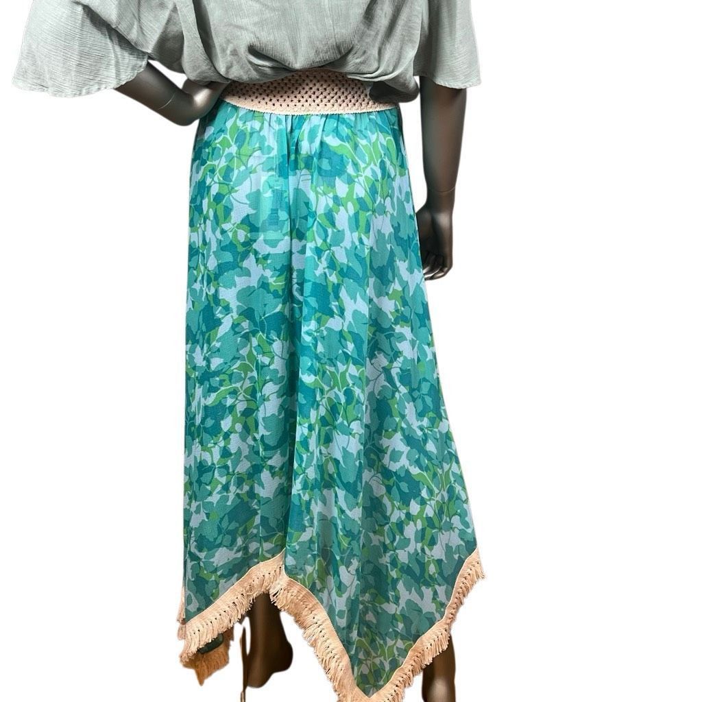 Ramy Brook Ramy Brook Floral Printed Riviera Skirt Turquoise XS S Handk Size 27" / US 4 / IT 40 - 7 Thumbnail
