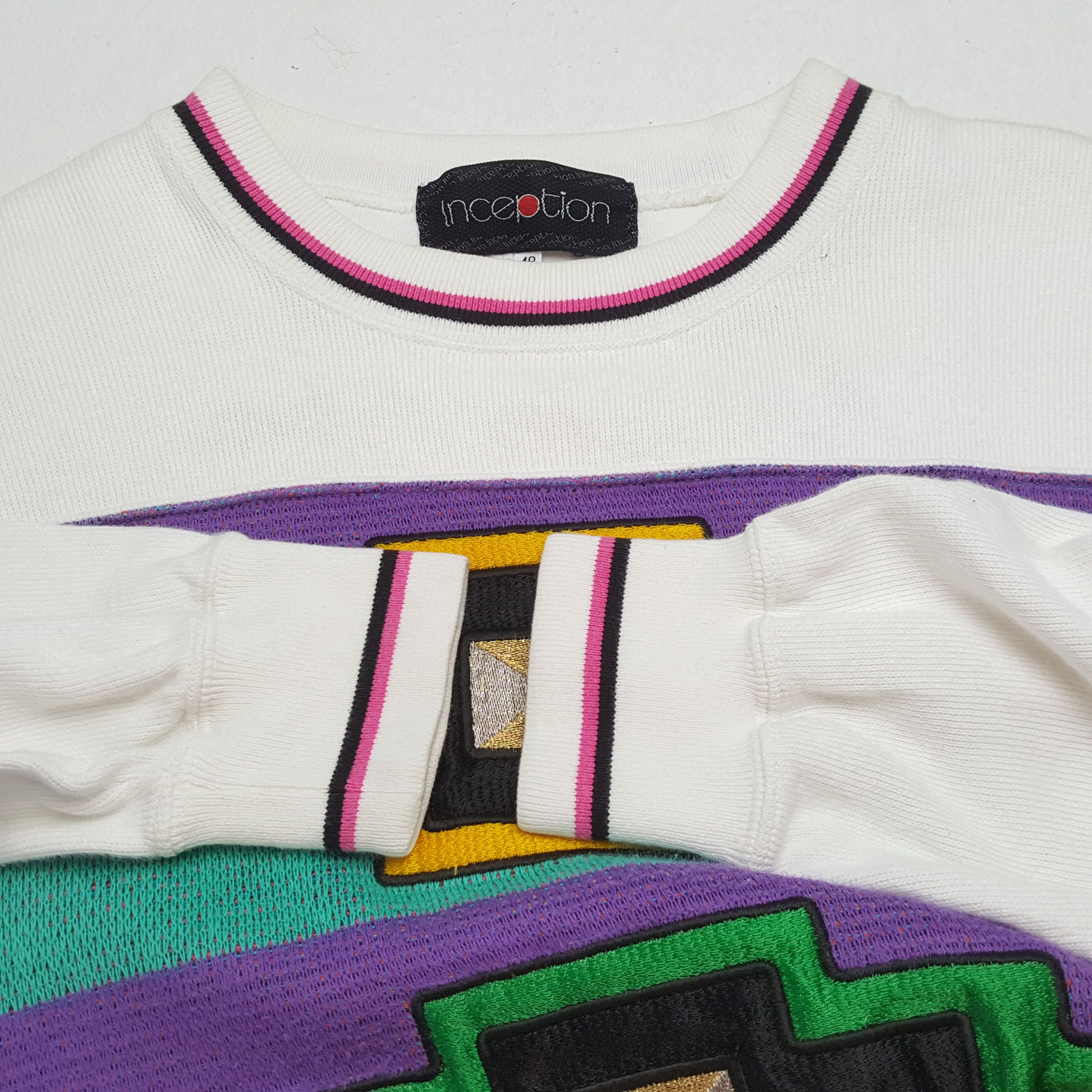 Vintage INCEPTION Multicolour Nice Design Sweatshirt Size US L / EU 52-54 / 3 - 10 Thumbnail