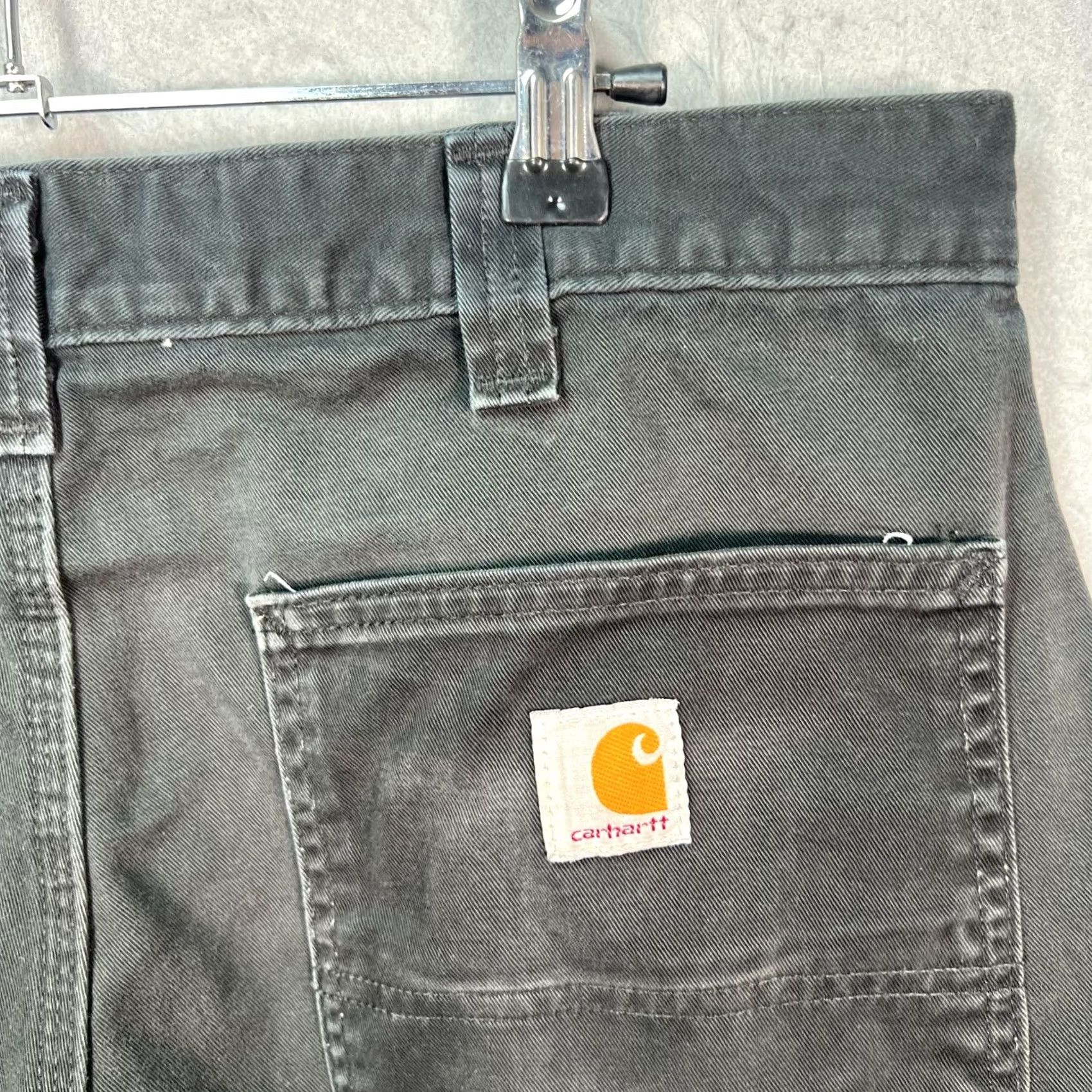 Carhartt Carhartt Mens Pants 34x30 Black Relaxed Fit Carpenter 100% Cotton Canvas Size US 34 / EU 50 - 3 Thumbnail