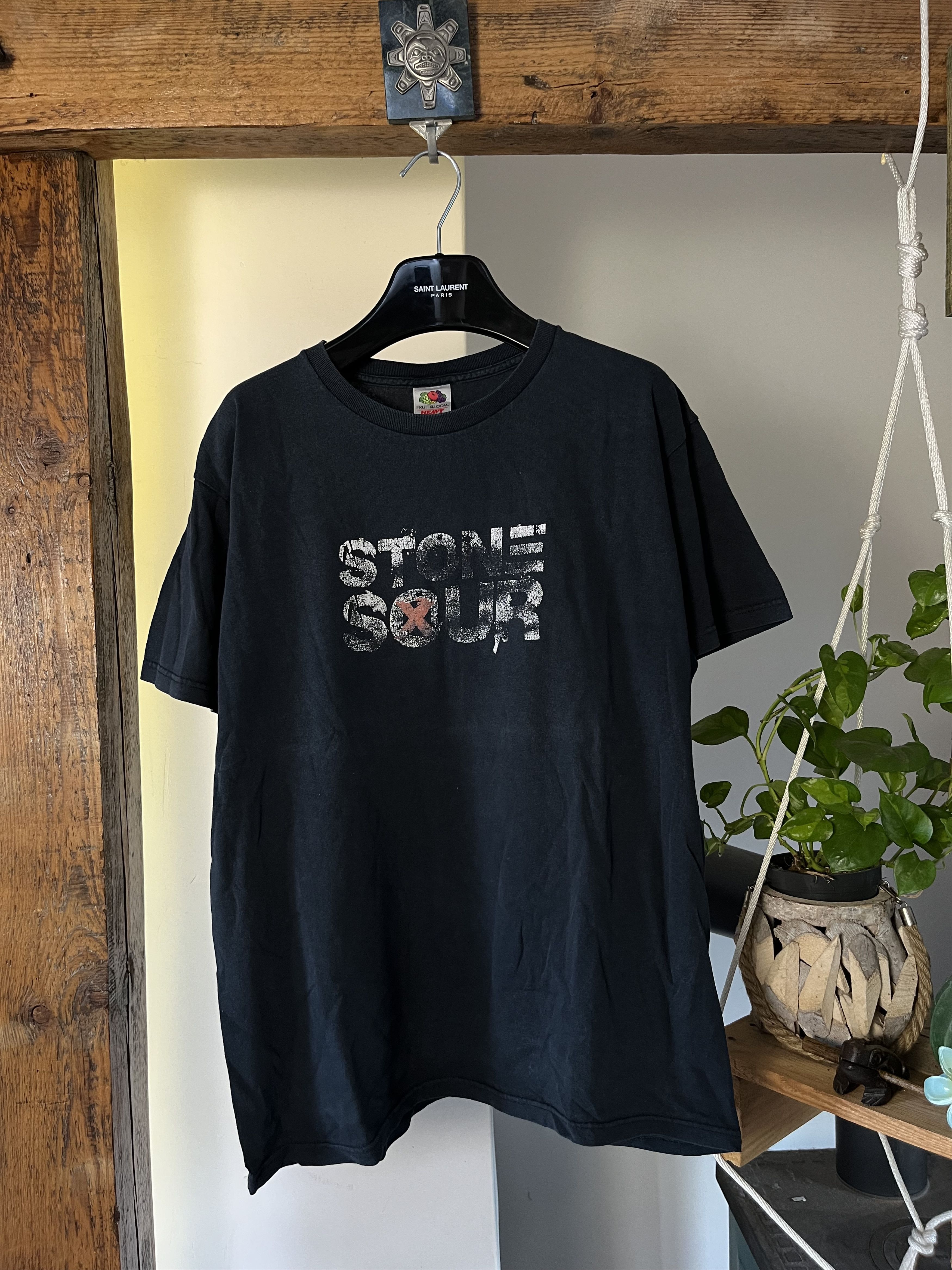 Band Tees × Vintage Stone Sour Sun Faded Washed T Shirt Size US L / EU 52-54 / 3 - 1 Thumbnail