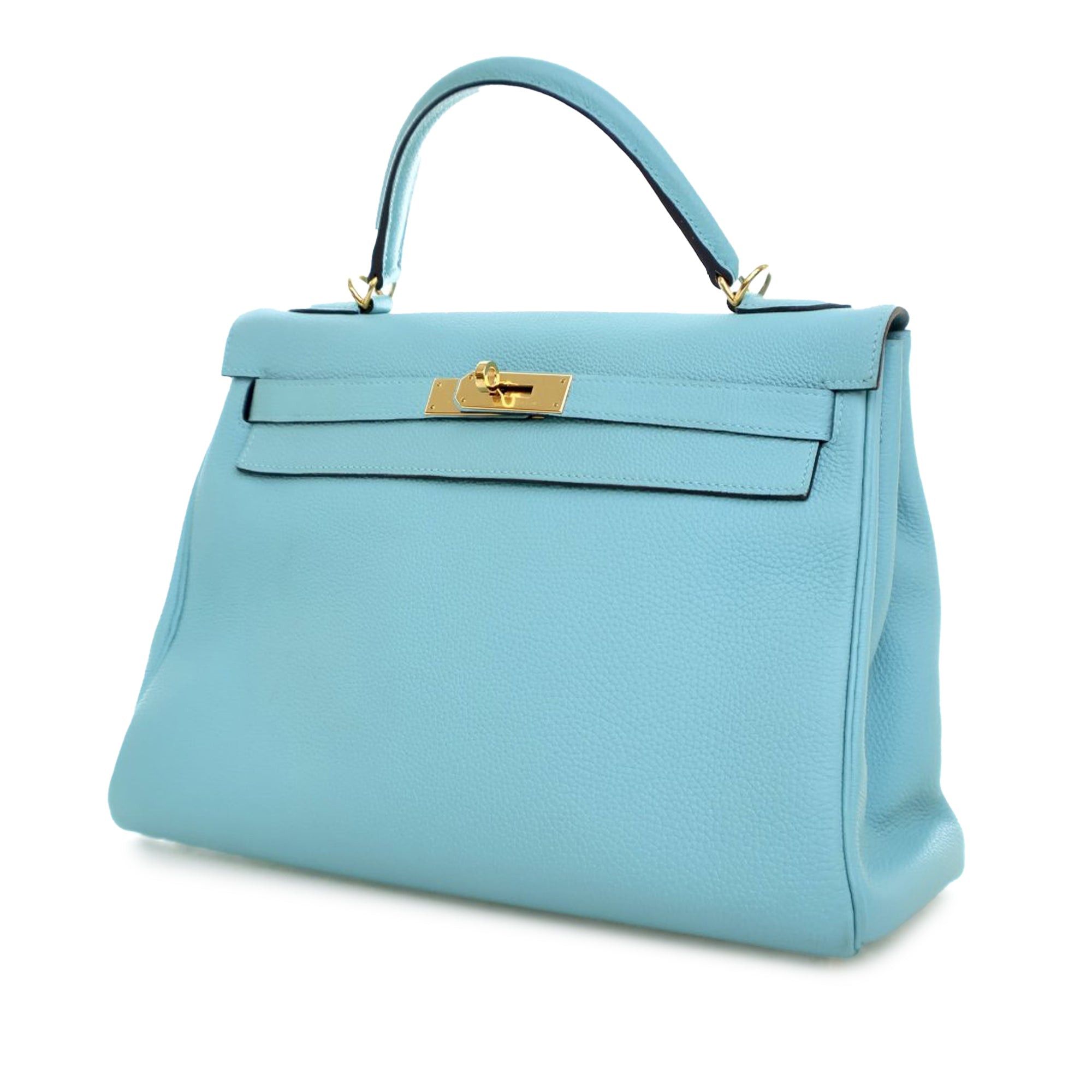 Hermes Hermès Togo Kelly II Retourne 32 Blue Size ONE SIZE - 1 Thumbnail