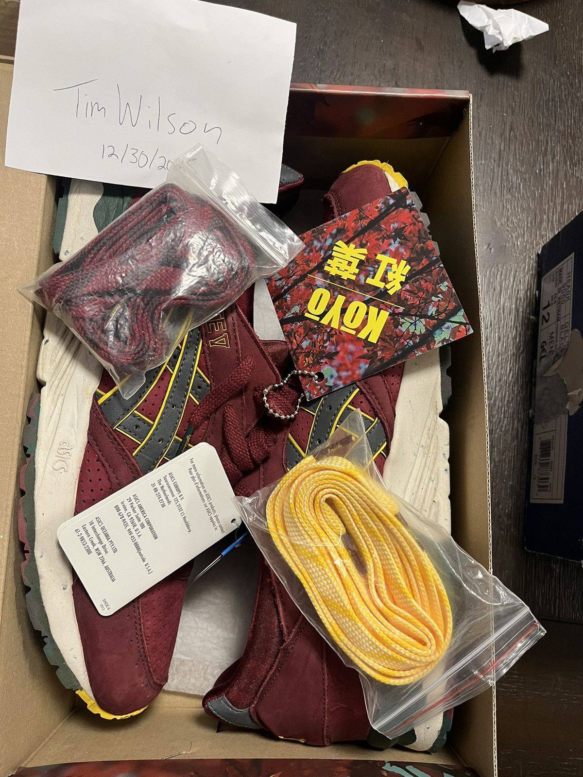 Asics Asics GLV x The Good Will Out “Koyo” Burgundy Black Yellow Size US 13 / EU 46 - 10 Thumbnail