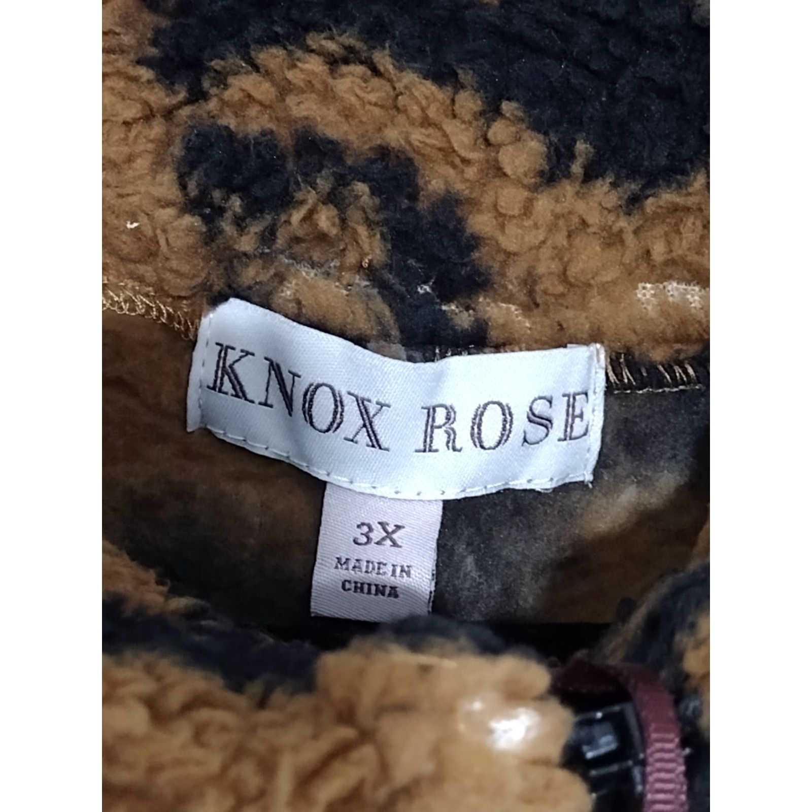 Vintage **Leopard Print Knox Rose Women's 3X Fall Sweatshirt** User: **3X Carmel Knox Rose Women's Leopard Print Sweatshirt** Size XXL / US 16-18 / IT 52-54 - 4 Thumbnail